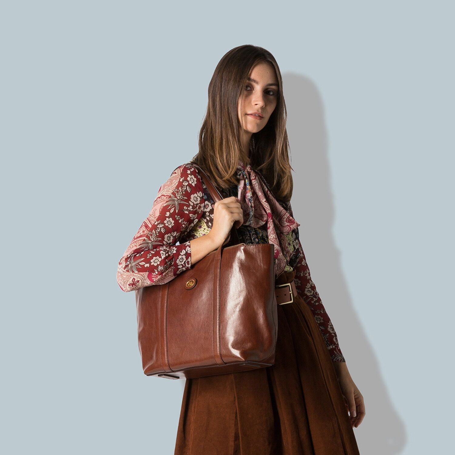The Bridge Story Donna Shopping Bag -04275101 Braun/Gold