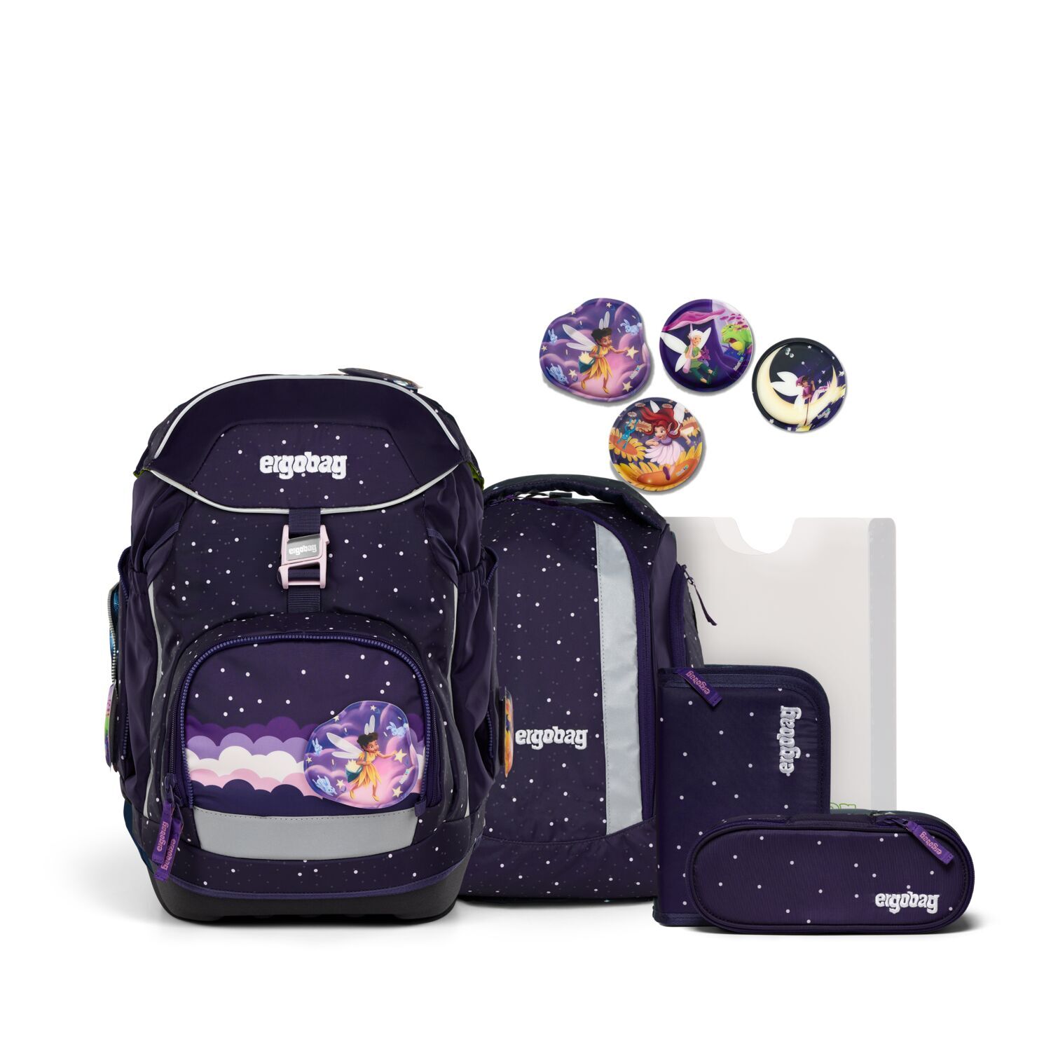 ergobag pack 6-teiliges Schulrucksack-Set 2025 SternguckBär