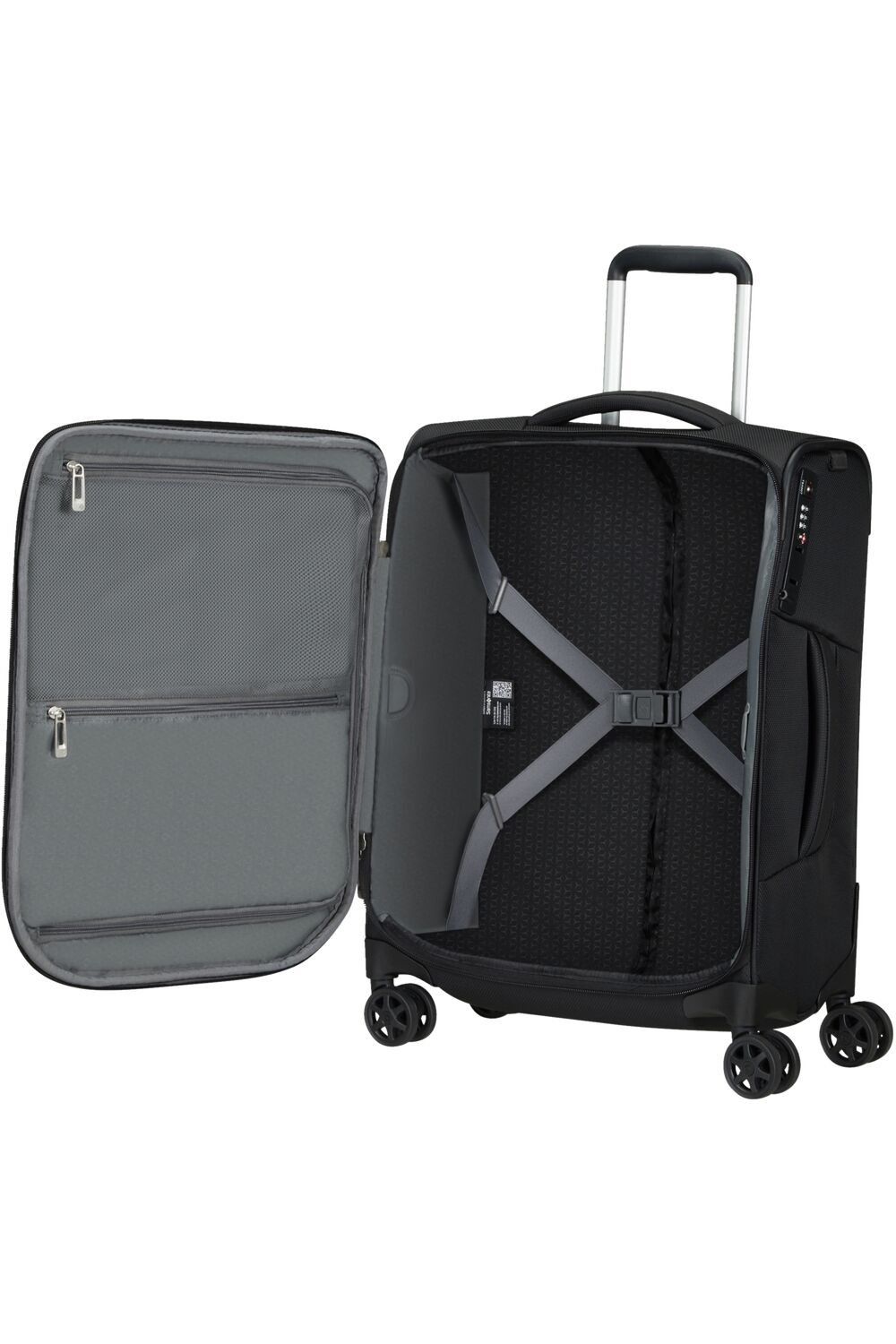 Samsonite Respark Trolley mit 4 Rollen 55cm Strict + GRATIS HOTELGUTSCHEIN Ozone Black Samsonite Respark Trolley mit 4 Rollen 55cm Strict + GRATIS HOTELGUTSCHEIN Ozone Black