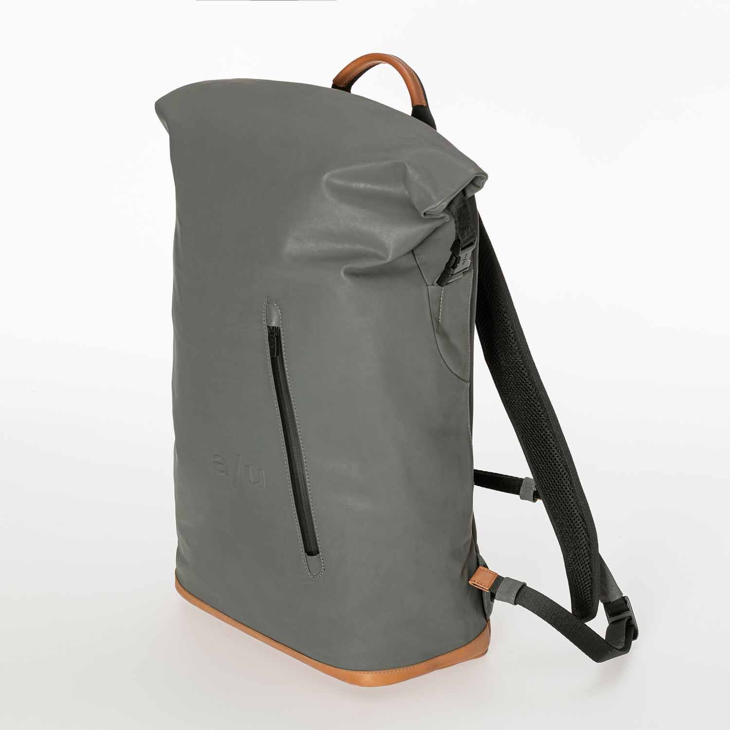 aunts & uncles Japan Matsuyama Rolltop Rucksack mit 16" Notebookfach gravity grey
