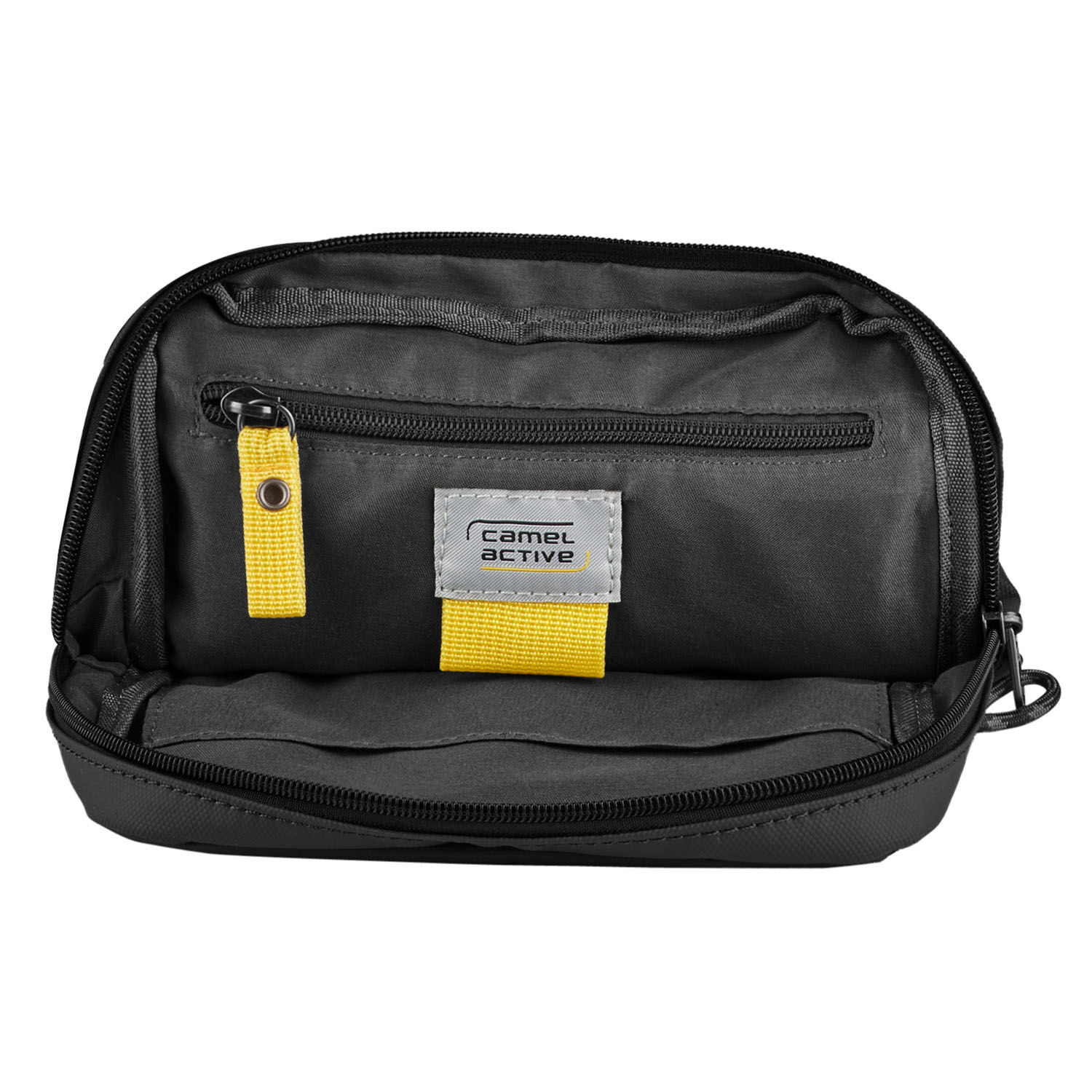 Camel Active Explore Cross Bag S aus recyceltem Nylon Schwarz