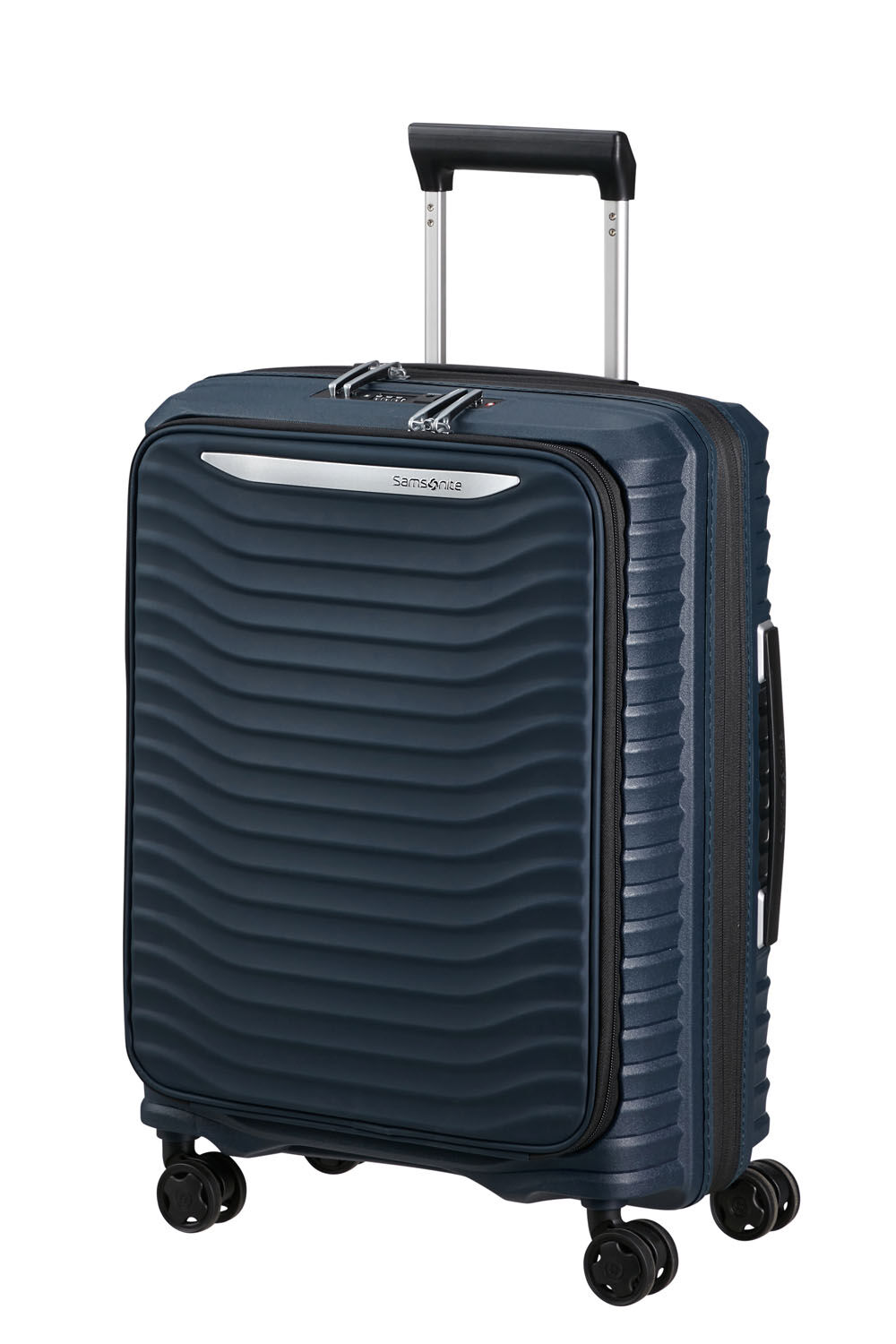 Samsonite Upscape Trolley mit 4 Rollen erweiterbar 55cm -Easy Access + GRATIS HOTELGUTSCHEIN Blue Nights