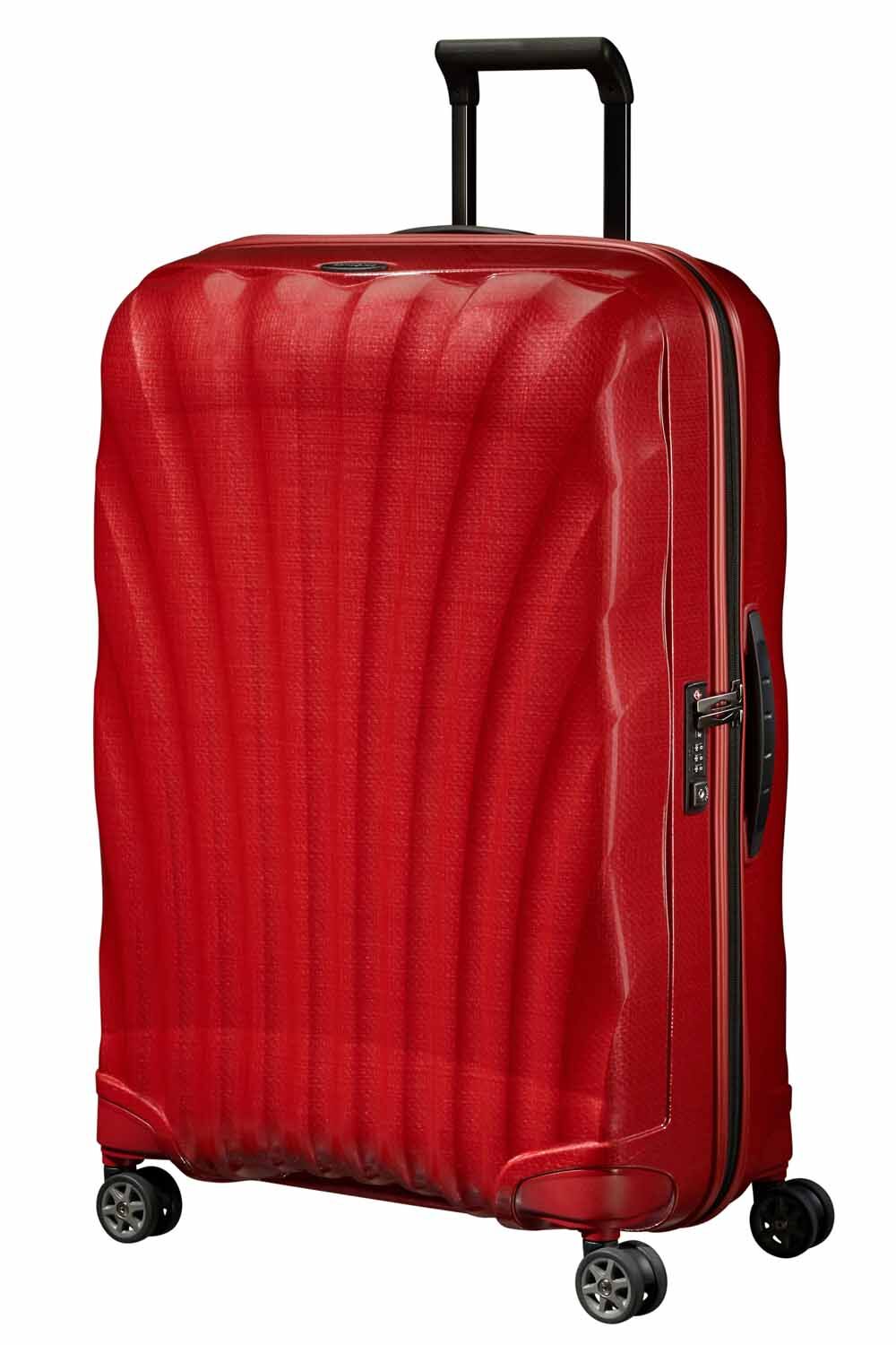 Samsonite C-Lite Trolley mit 4 Rollen 75cm + GRATIS HOTELGUTSCHEIN Chili Red