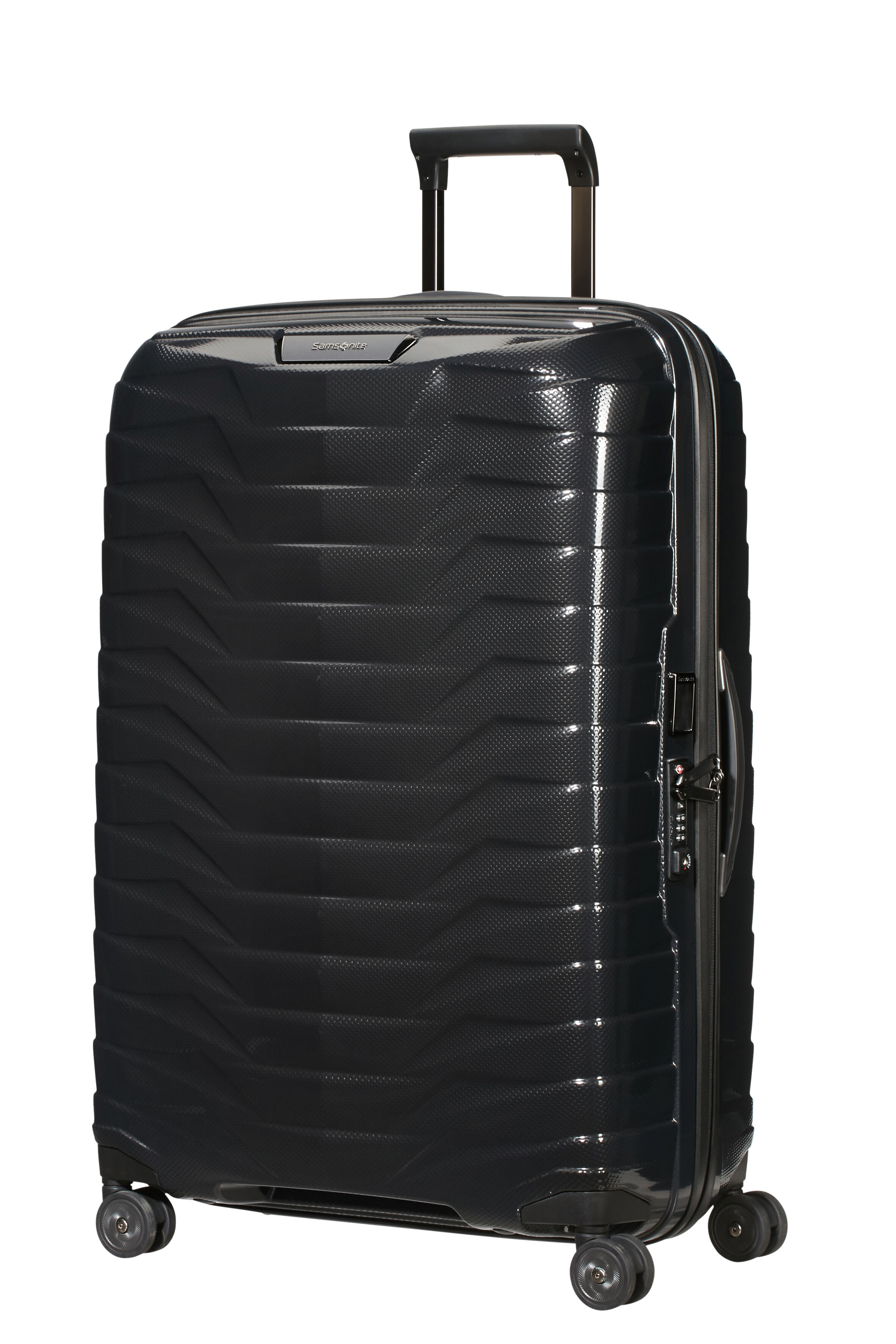 Samsonite Proxis Trolley mit 4 Rollen 75cm + GRATIS HOTELGUTSCHEIN Schwarz