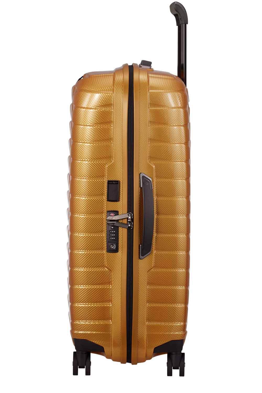Samsonite Proxis Trolley mit 4 Rollen 69cm + GRATIS HOTELGUTSCHEIN Honey Gold