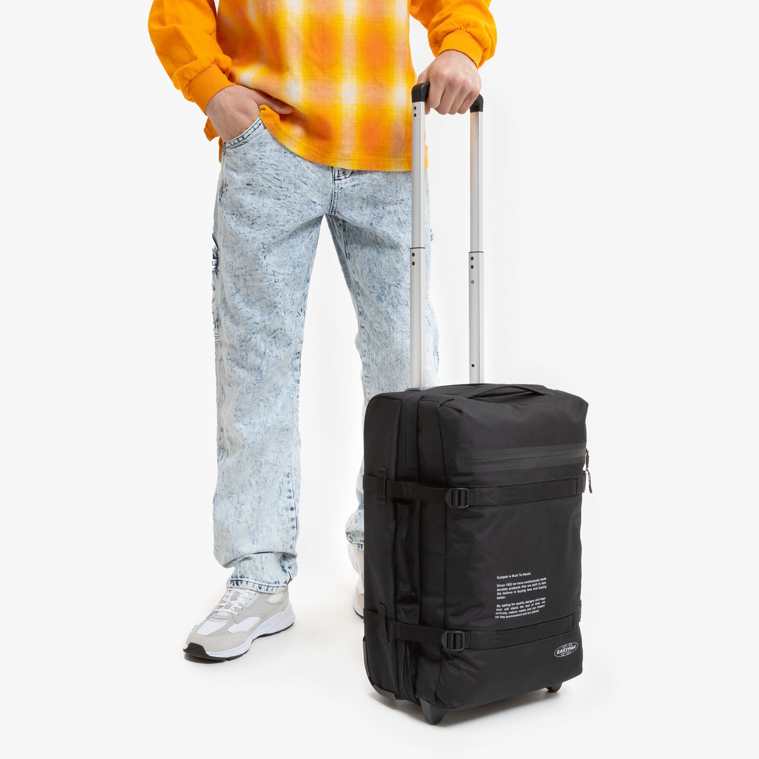 Eastpak Transit'R Reisetrolley S mit 2 Rollen 24 Storm Black