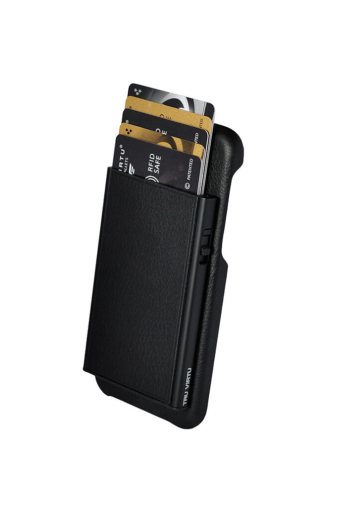 Tru Virtu Click & Slide Pay & Phone Kartenetui und Smartphoneülle - iPhone 8