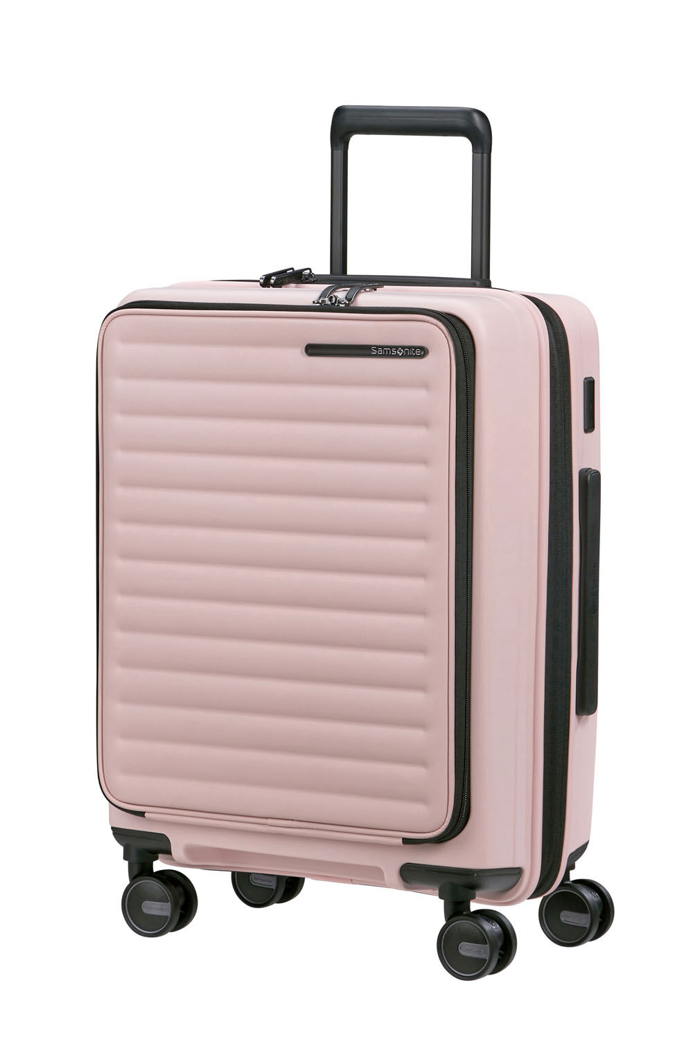 Samsonite Restackd EASY ACCESS Trolley mit 4 Rollen erweiterbar 55cm + GRATIS HOTELGUTSCHEIN Rose