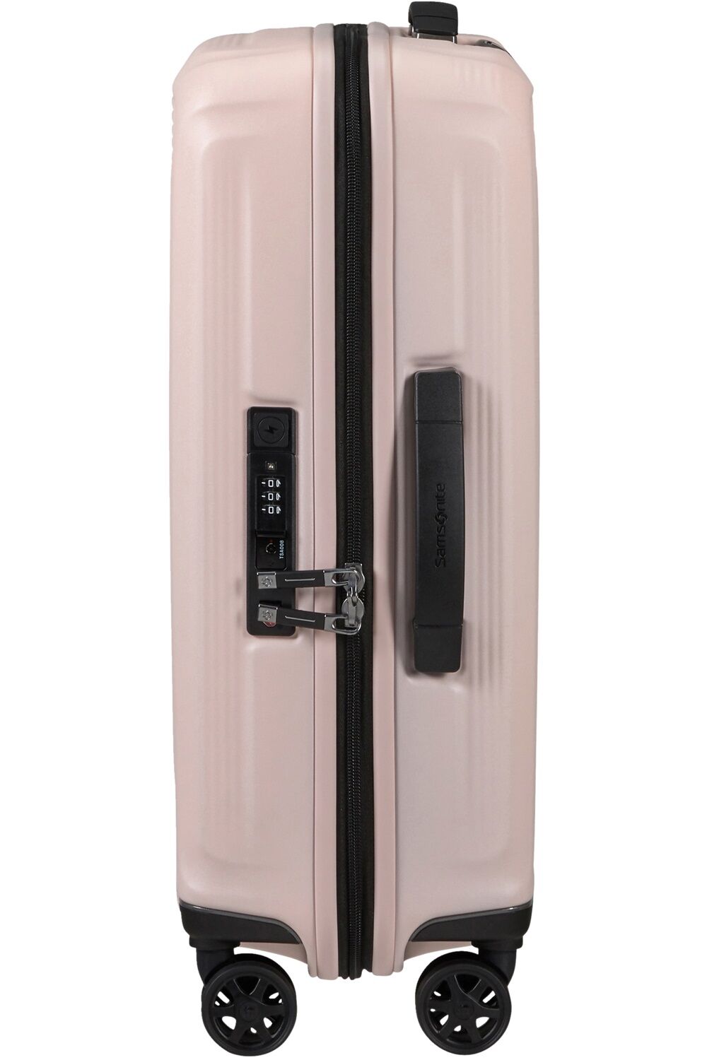 Samsonite Nuon Trolley mit 4 Rollen erweiterbar 55cm + GRATIS HOTELGUTSCHEIN Matt Powder Pink