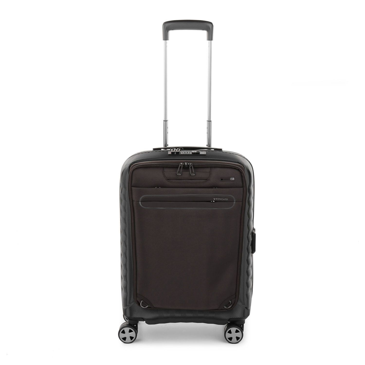 Roncato Double Premium Cabin Trolley 4R Antracite/Braun Roncato Double Premium Cabin Trolley 4R Antracite/Braun