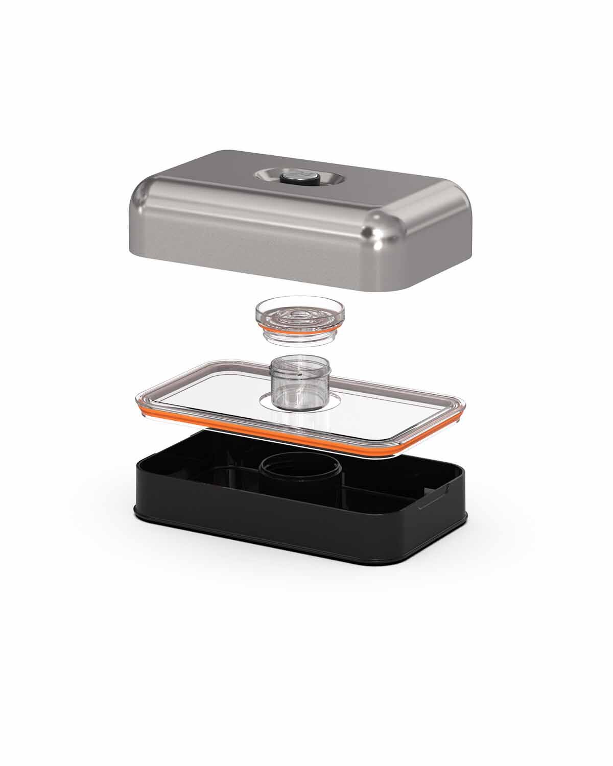 24Bottles® Lunch box Brushed Steel