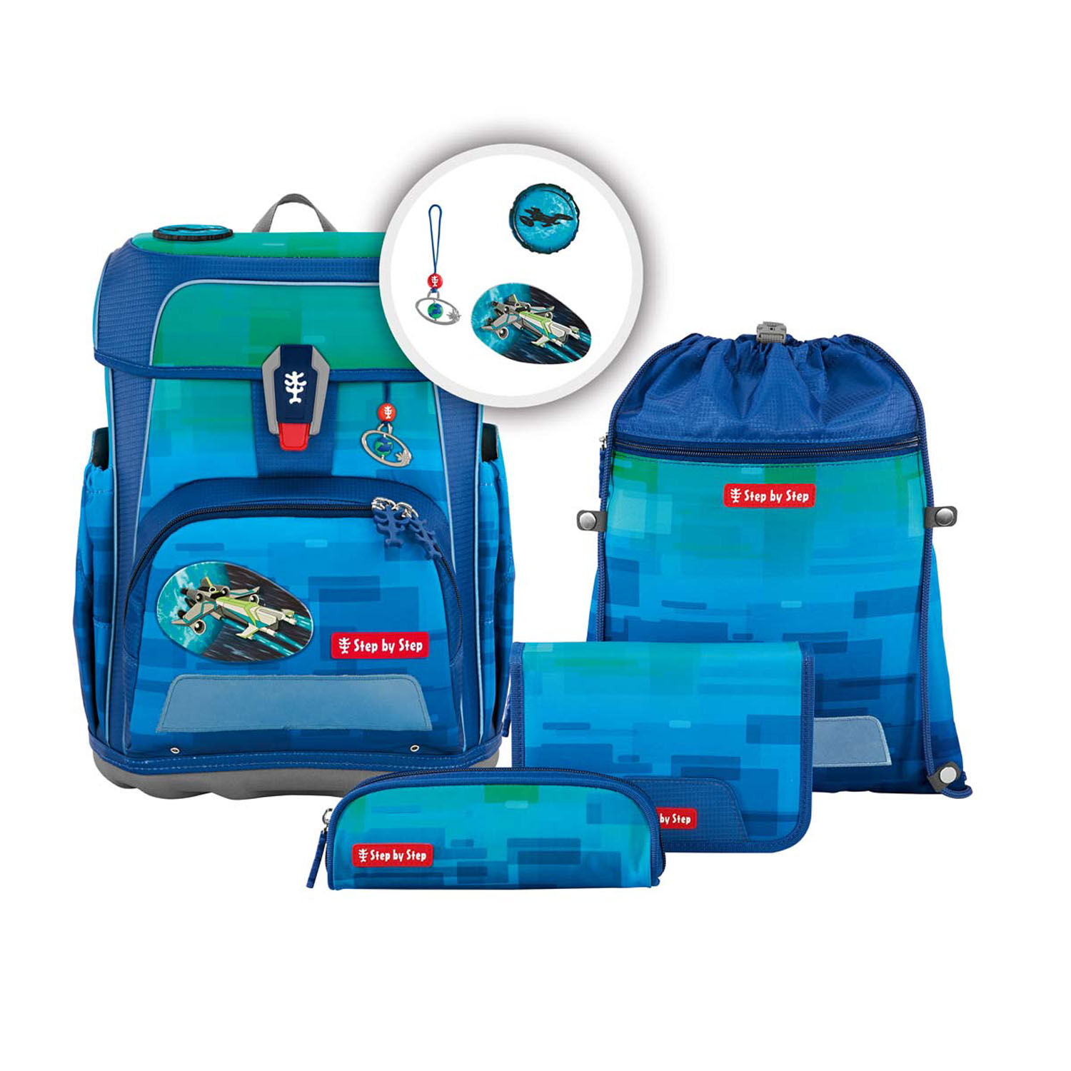 Step by Step CLOUD OCEAN Schulranzen-Set, 5-teilig Space Craft Spike