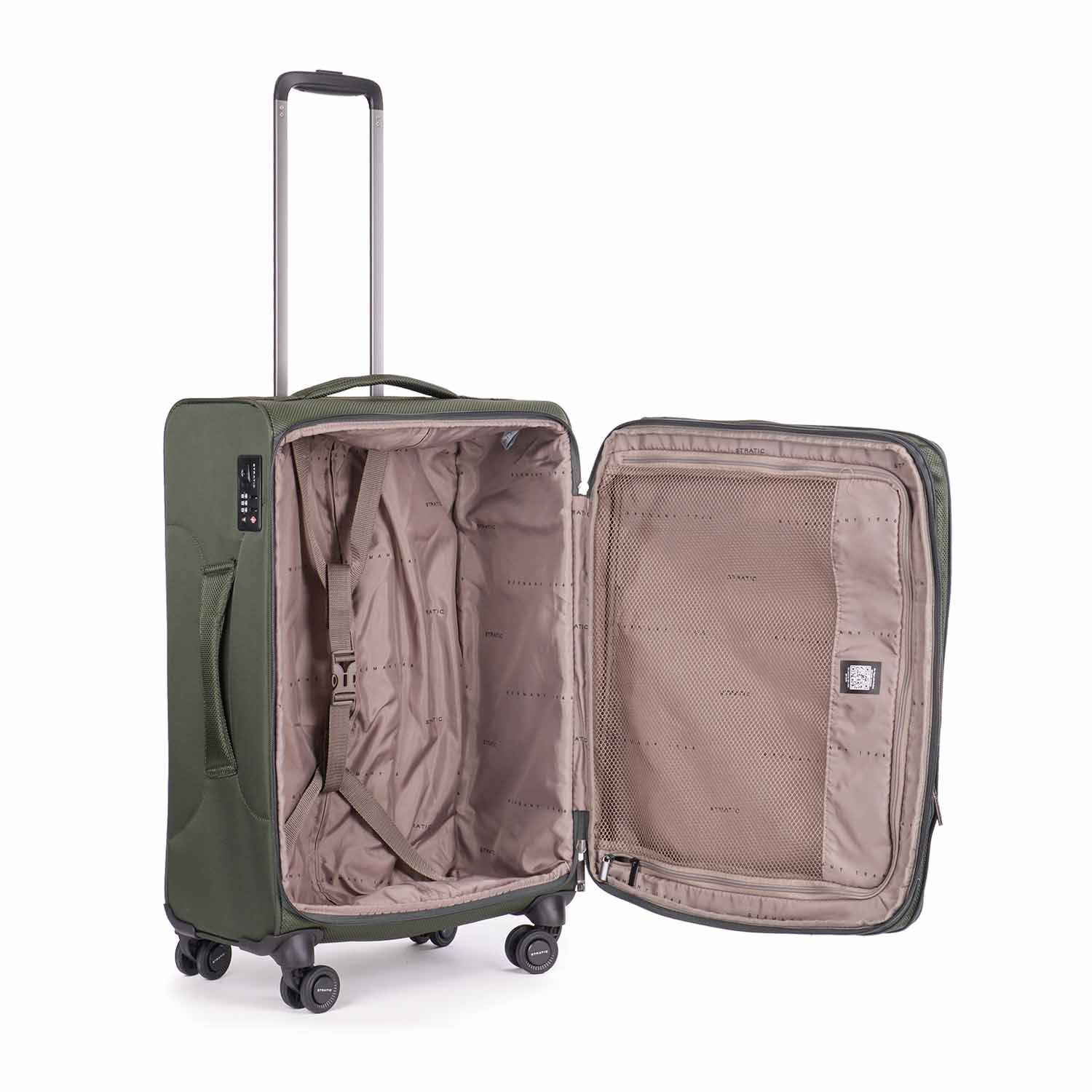 Stratic MIX Koffer M 4-Rollen, erweiterbar dark green