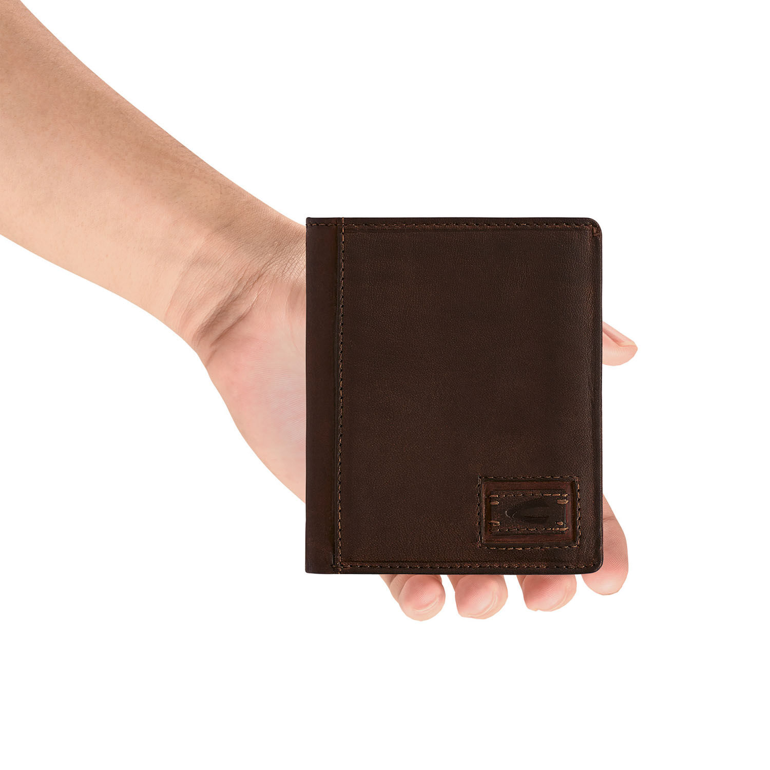Camel Active Dust Hochformatige Brieftasche aus Leder Braun