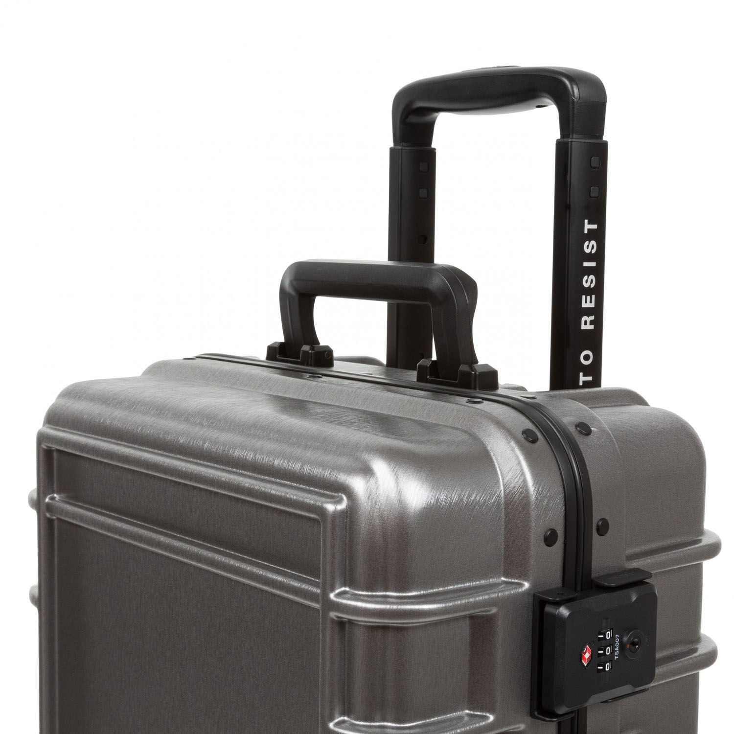 Eastpak RESIST'R CASE S Robuster Hartschalen-Trolley Brushed Metal