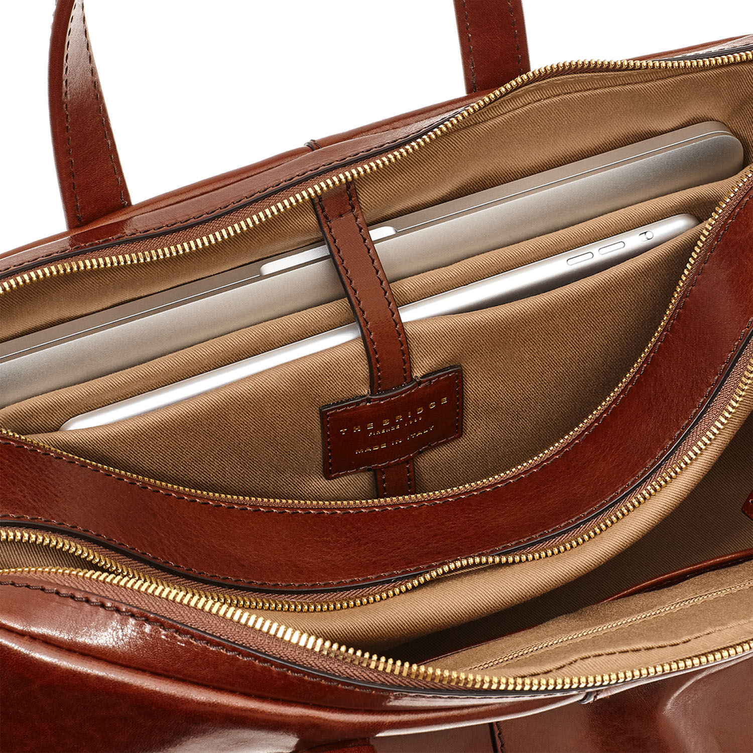 The Bridge Vespucci Business Aktentasche 40cm -06363001 Braun/Gold