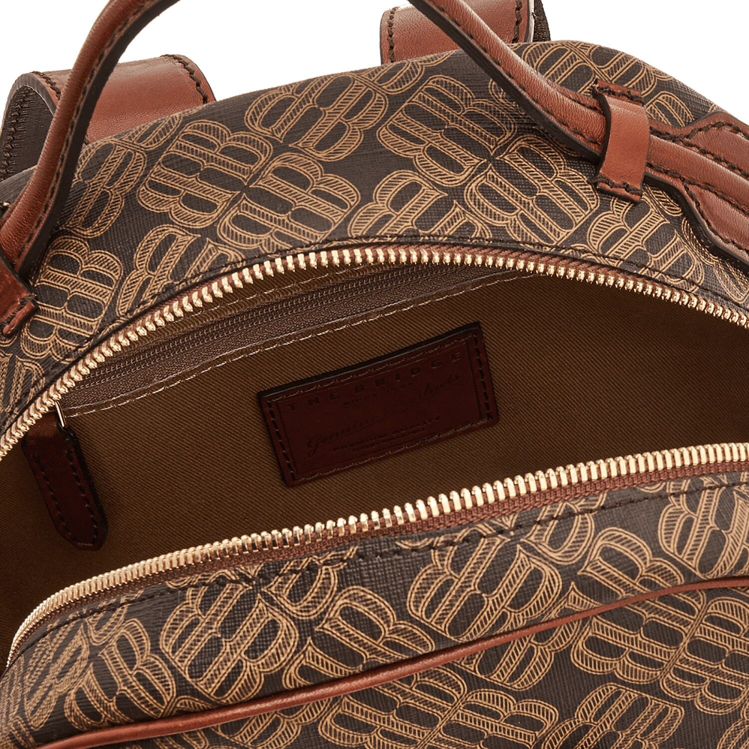 The Bridge Anna Leder-Rucksack 30cm Heritage/Gold The Bridge Anna Leder-Rucksack 30cm Heritage/Gold