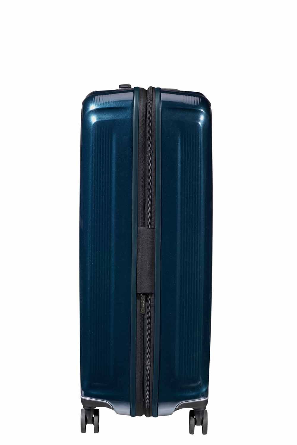 Samsonite Nuon Trolley mit 4 Rollen erweiterbar 75cm + GRATIS HOTELGUTSCHEIN Metallic Dark Blue Samsonite Nuon Trolley mit 4 Rollen erweiterbar 75cm + GRATIS HOTELGUTSCHEIN Metallic Dark Blue