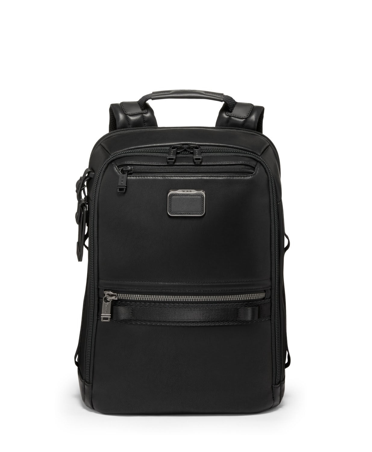 Tumi Alpha Bravo Dynamic Leder-Rucksack, Black