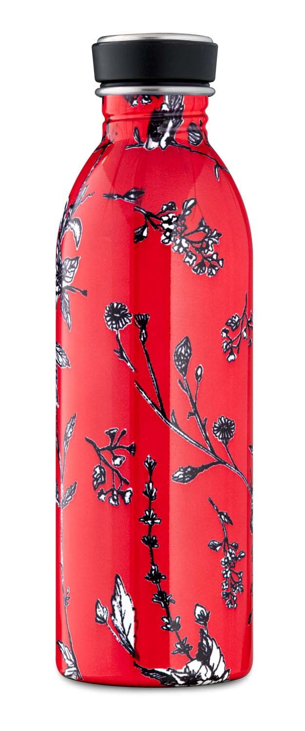 24Bottles® Urban Bottle Floral 500ml Cherry Lace