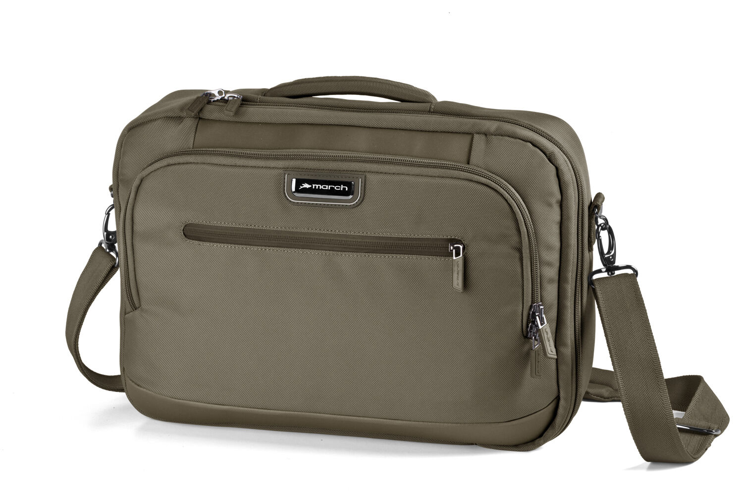 March bags take a'way Rucksack-Tasche mit Laptopfach 15 Zoll bronze