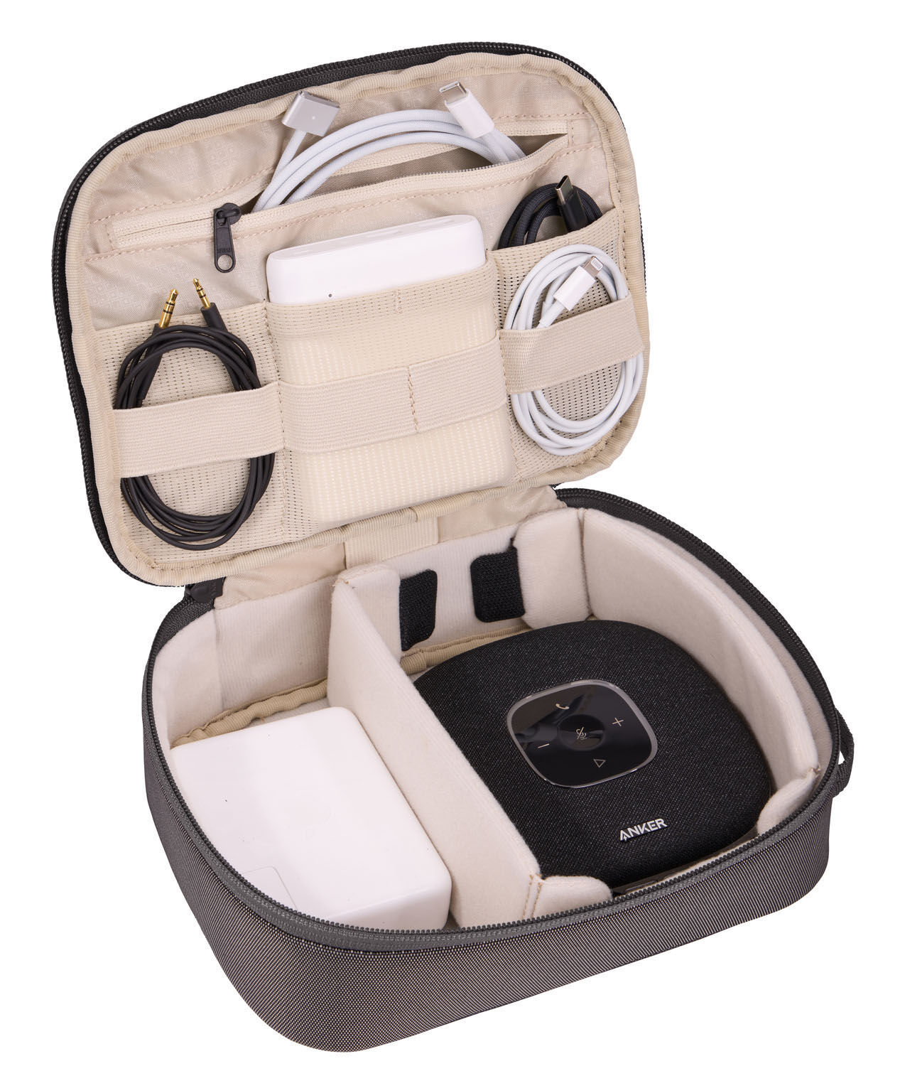 THULE Subterra 2 Powershuttle Plus -Elektroniktasche groß Vetiver Gray