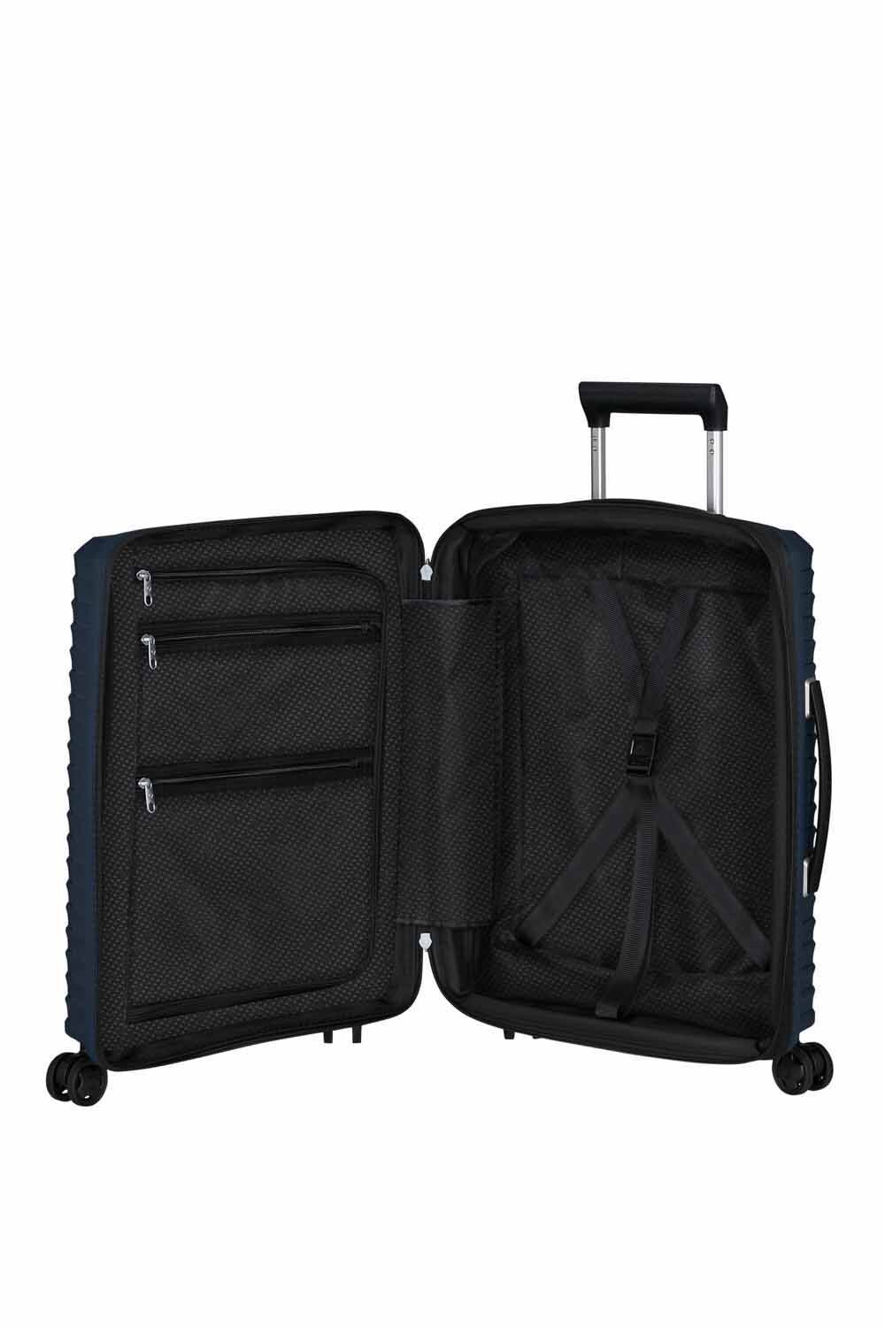 Samsonite Upscape Trolley mit 4 Rollen erweiterbar 55cm + GRATIS HOTELGUTSCHEIN Blue Nights Samsonite Upscape Trolley mit 4 Rollen erweiterbar 55cm + GRATIS HOTELGUTSCHEIN Blue Nights