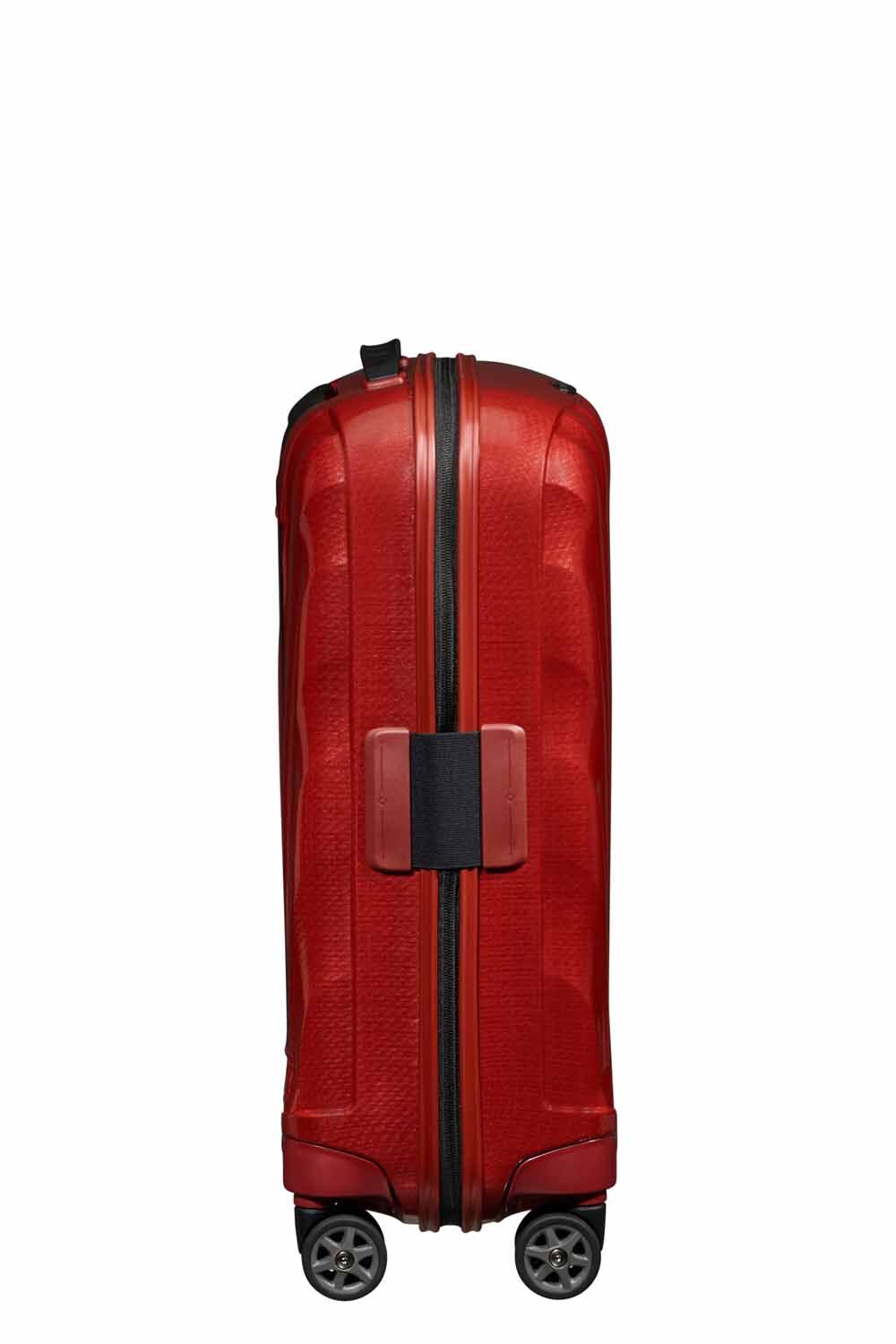 Samsonite C-Lite Trolley mit 4 Rollen erweiterbar 55cm + GRATIS HOTELGUTSCHEIN Chili Red