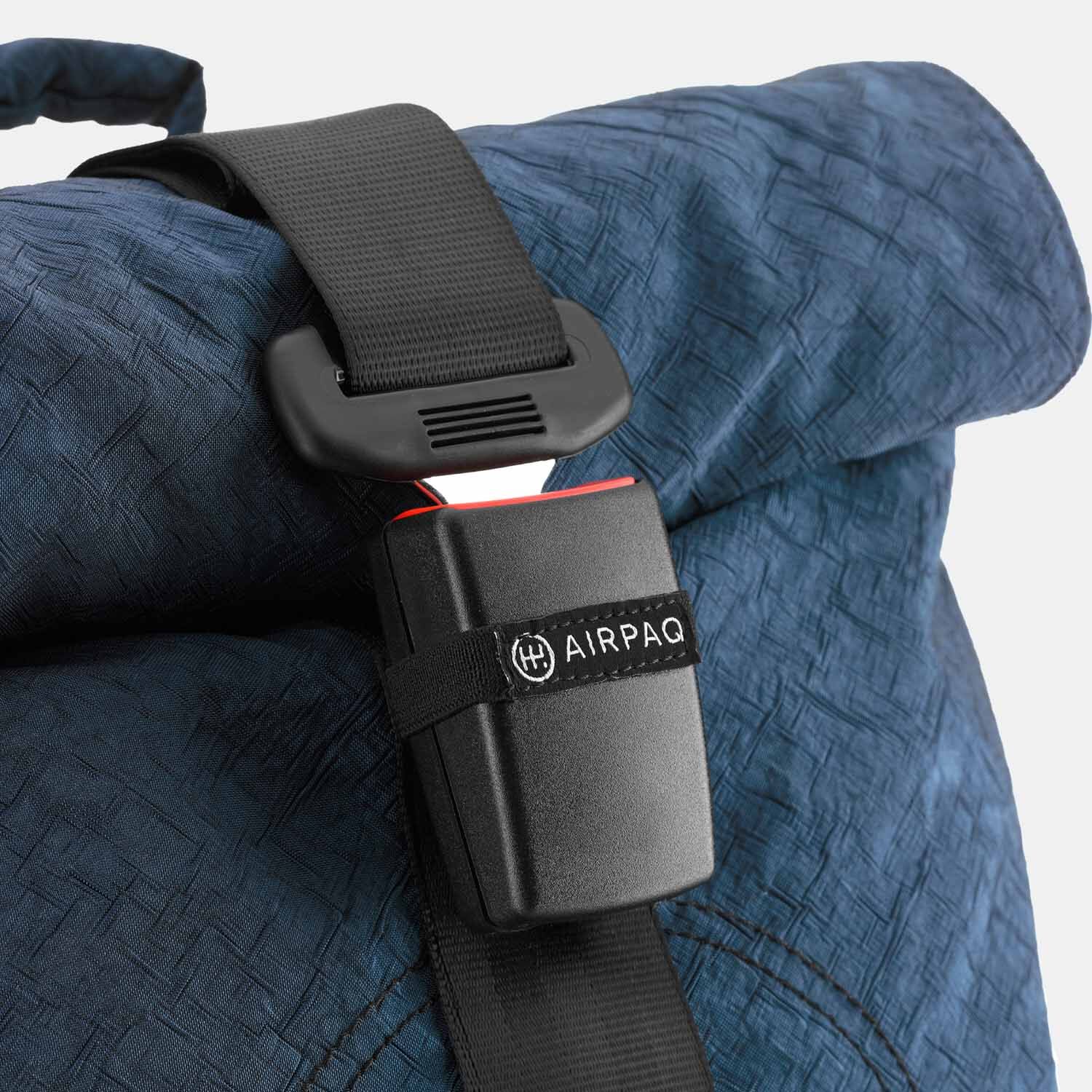 Airpaq Rolltop Airbag -Rucksack mit 15" Laptopfach Blau