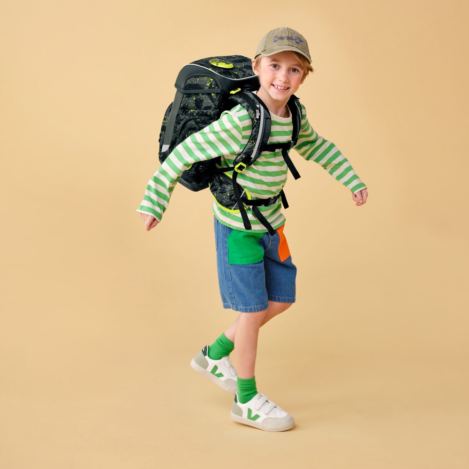 ergobag cubo 5-teiliges Schulrucksack-Set 2025 MähdreschBär