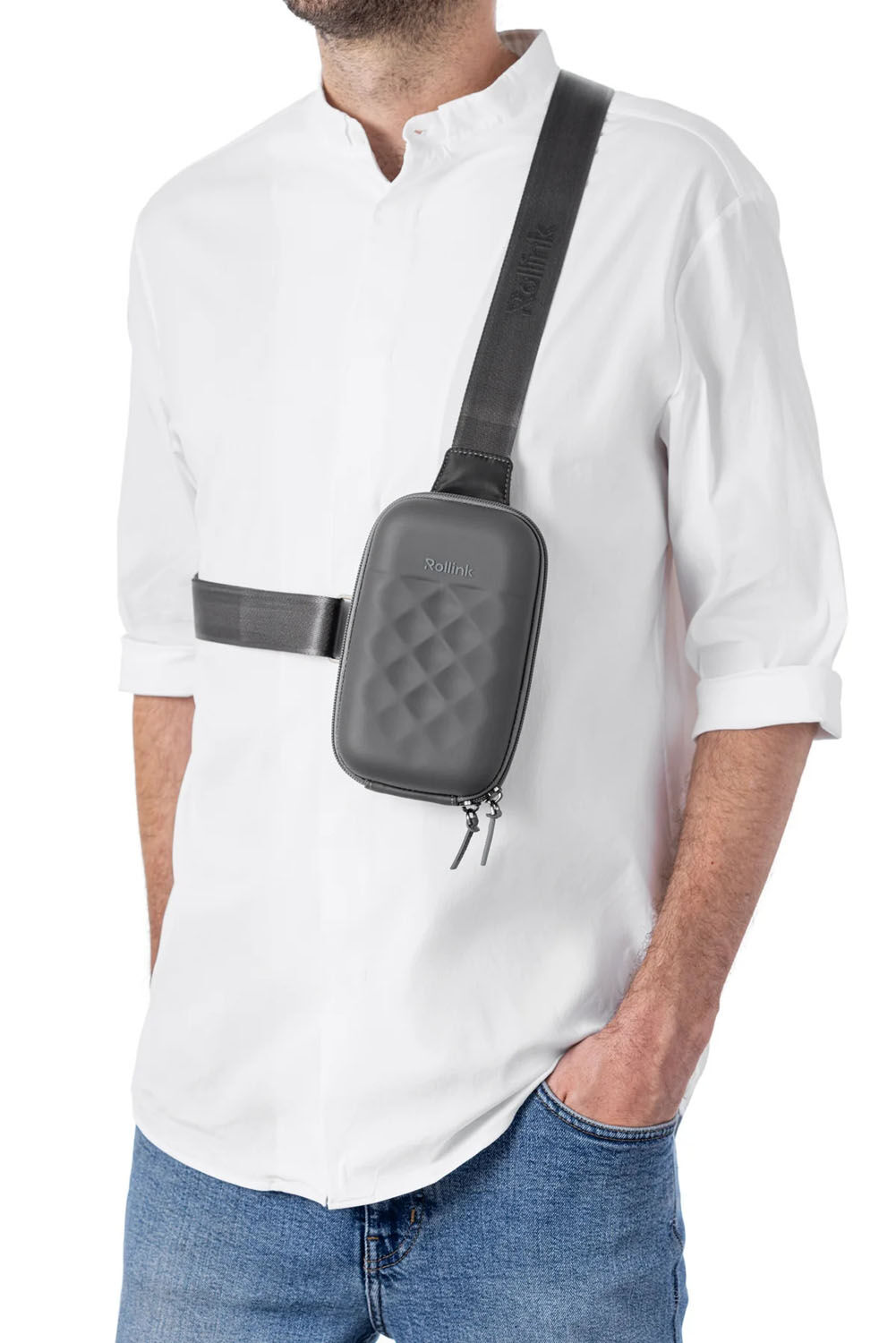 Rollink Slingbag Go Mini Bag (upright) Sand
