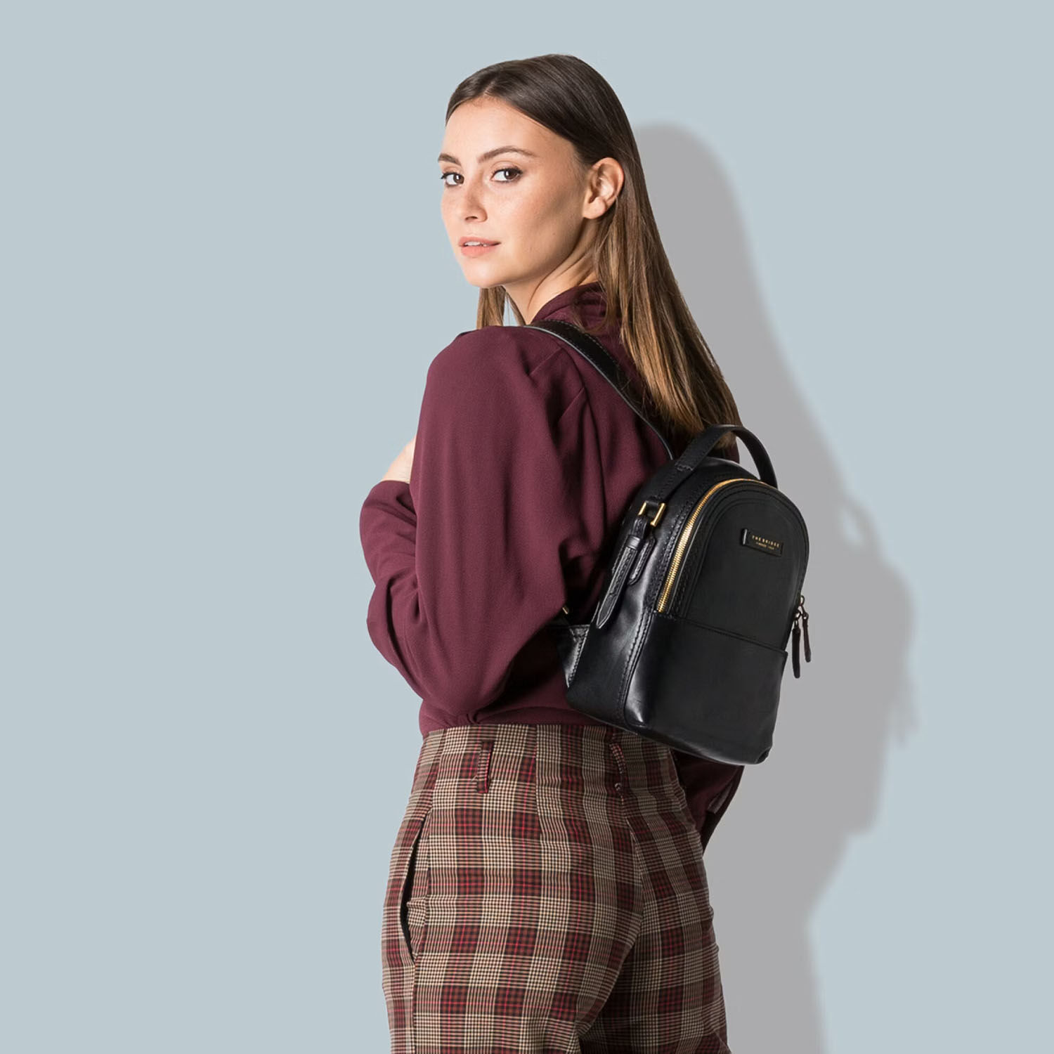 The Bridge Pearldistrict Rucksack 27cm - 04123701 Schwarz/Gold
