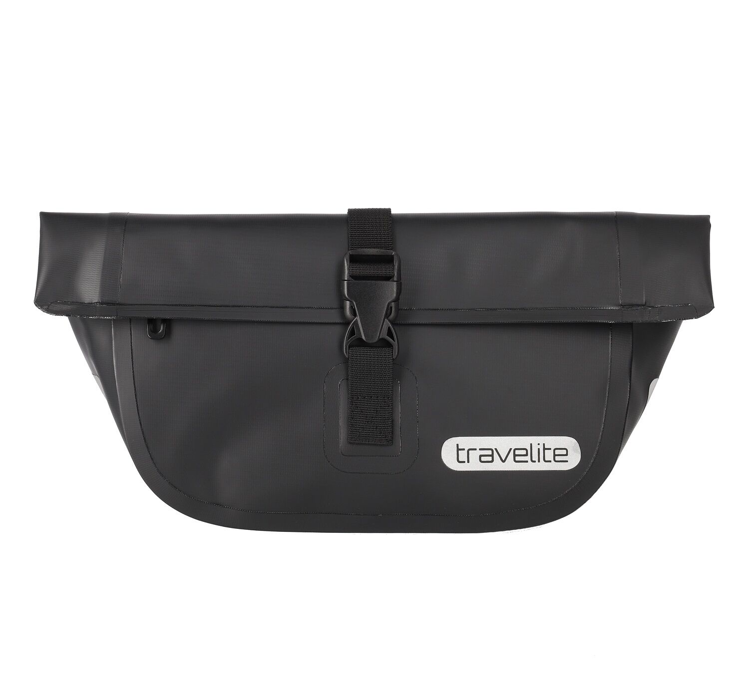 Travelite Basics Plane Lenkertasche mit Gurt zum Umhängen Schwarz
