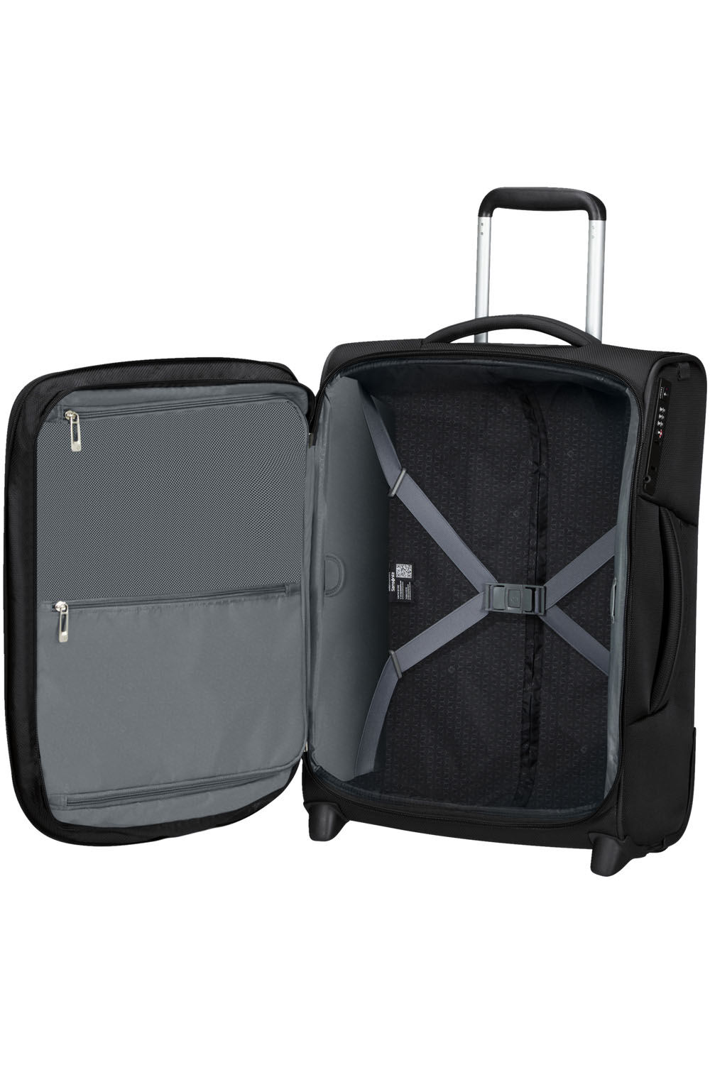 Samsonite Respark Trolley mit 2 Rollen erweiterbar 55cm + GRATIS HOTELGUTSCHEIN Ozone Black