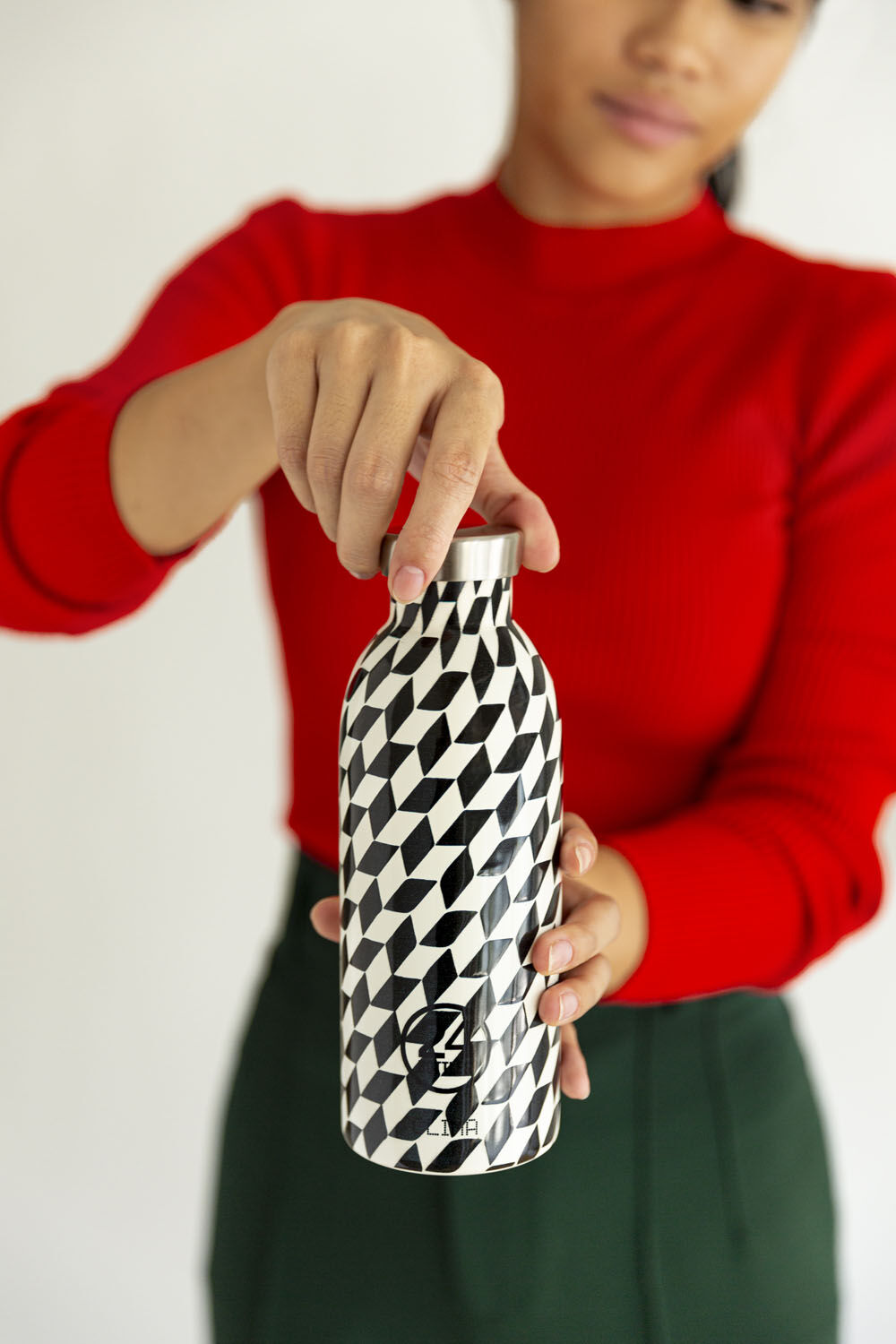 24Bottles® Clima Bottle Groovy 500ml White 24Bottles® Clima Bottle Groovy 500ml White