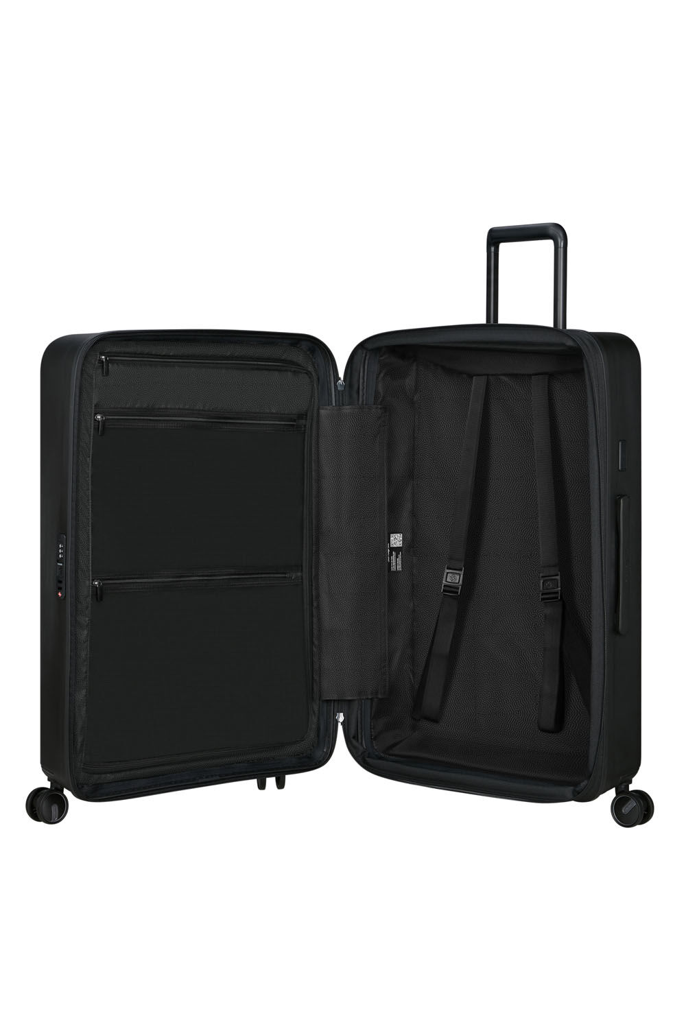 Samsonite Restackd Trolley mit 4 Rollen erweiterbar 75cm + GRATIS HOTELGUTSCHEIN Schwarz