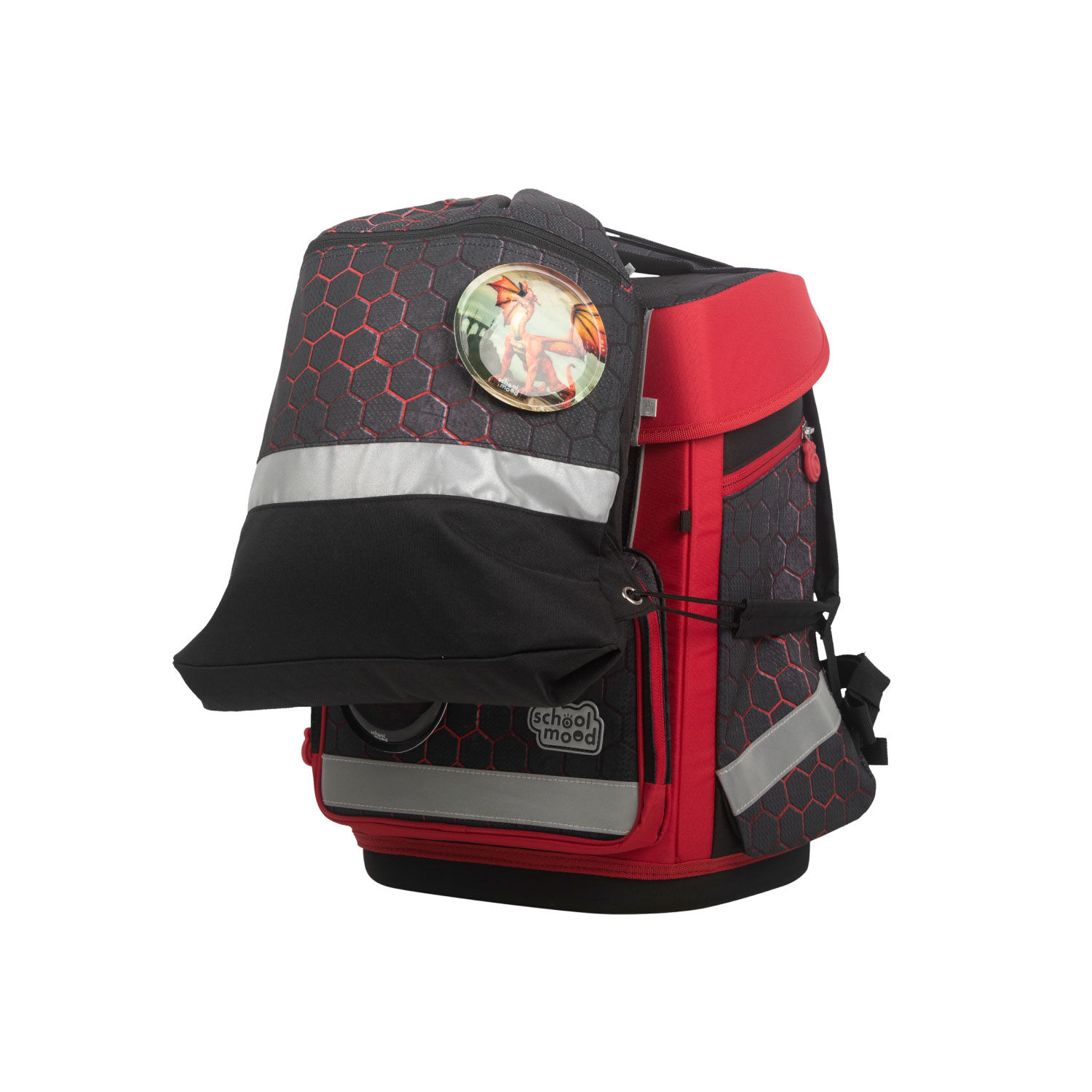 School-Mood Champion Pro 7-tlg. Schulranzenset Mika (Drache)