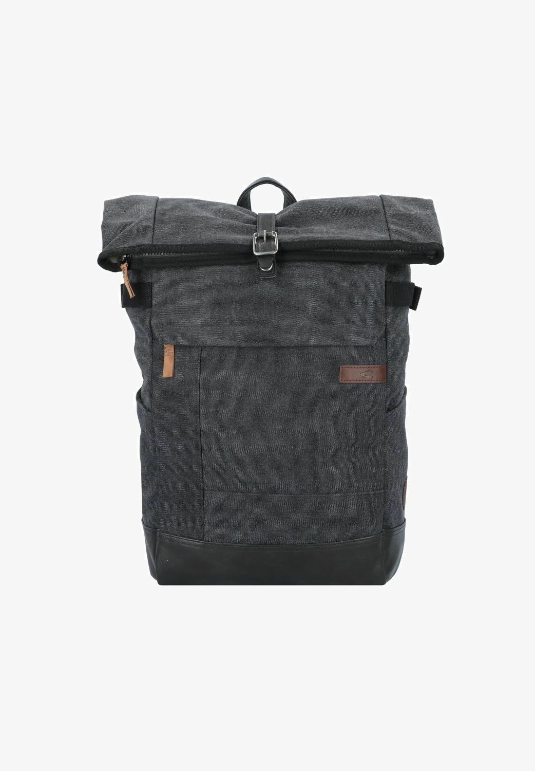 Camel Active AIR Rolltop Canvas Rucksack, dunkelgrau