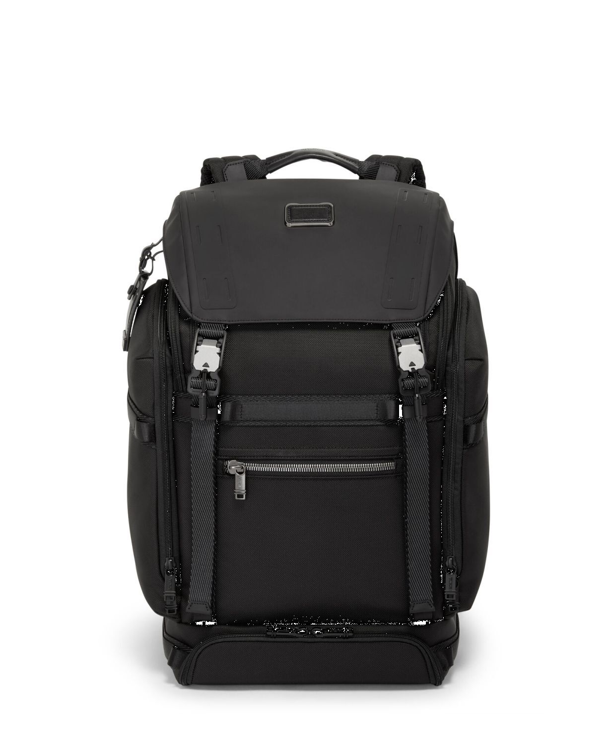 Tumi Alpha Bravo Expedition Rucksack mit Überschlag Schwarz