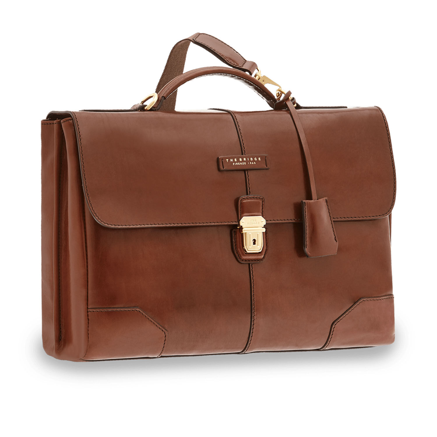 The Bridge Vespucci Aktentasche 40cm -06360001 Braun/Gold