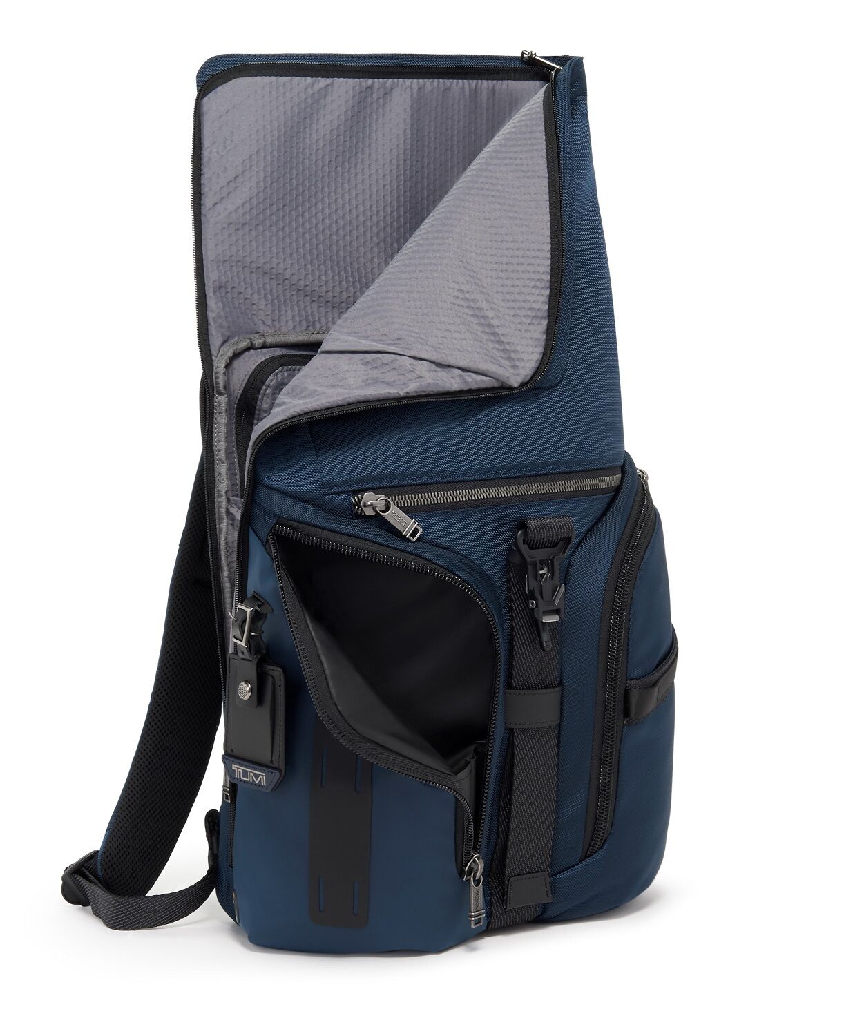 Tumi Alpha Bravo Logistics Rucksack mit Klappdeckel Navy