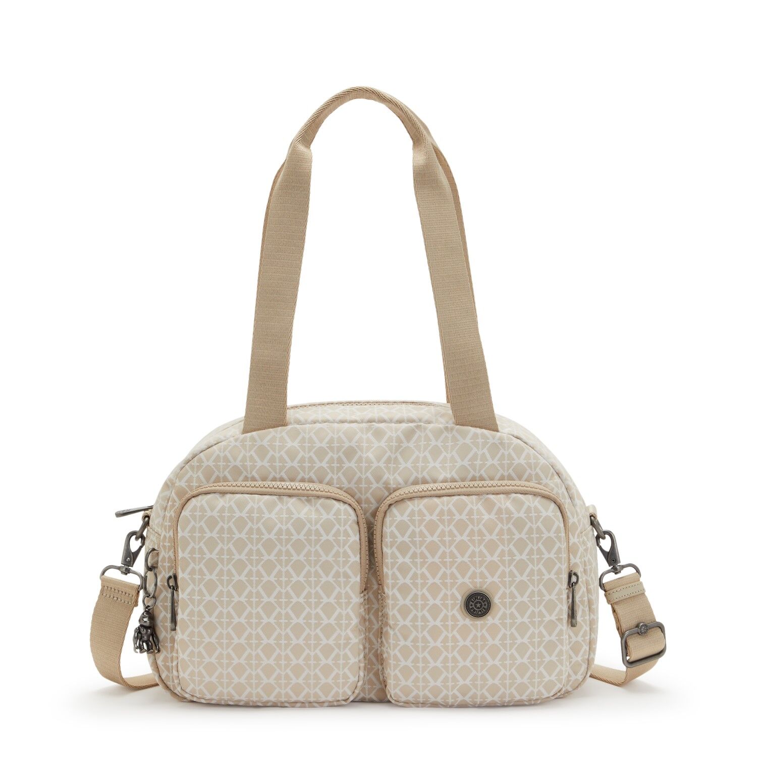 Kipling COOL DEFEA Mittelgroße Umhängetasche Signature Beige