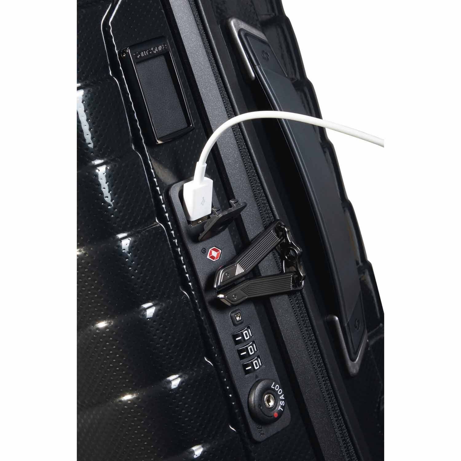 Samsonite Proxis Trolley mit 4 Rollen erweiterbar 55cm (20/23cm) + GRATIS HOTELGUTSCHEIN Schwarz Samsonite Proxis Trolley mit 4 Rollen erweiterbar 55cm (20/23cm) + GRATIS HOTELGUTSCHEIN Schwarz
