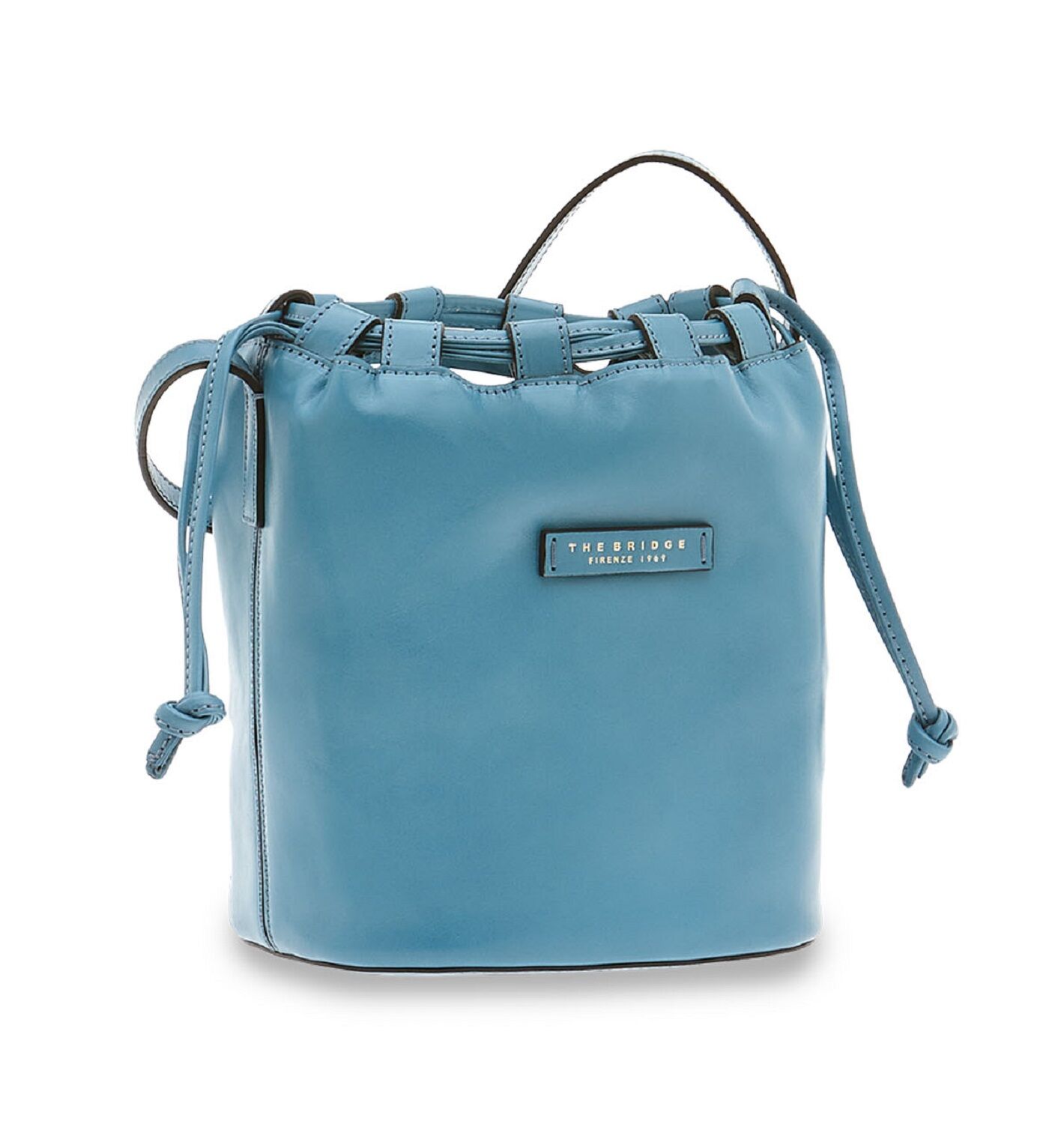 The Bridge Aurora Leder-Beuteltasche 23cm Zuckerpapier /Gold