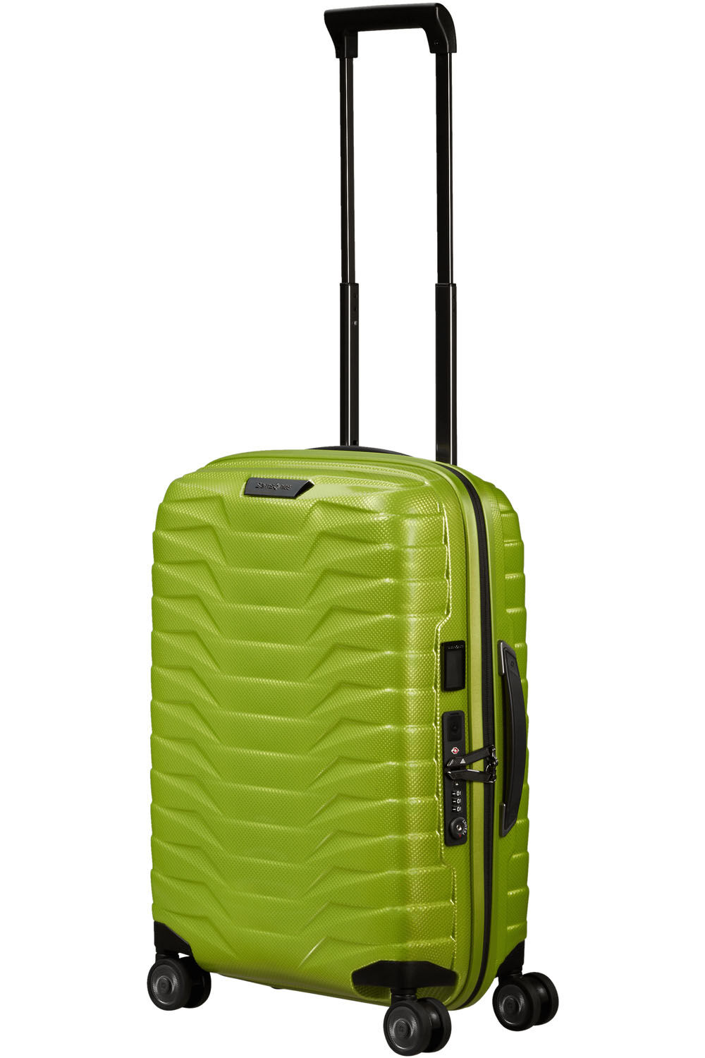 Samsonite Proxis Trolley mit 4 Rollen erweiterbar 55cm (20/23cm) + GRATIS HOTELGUTSCHEIN Lime