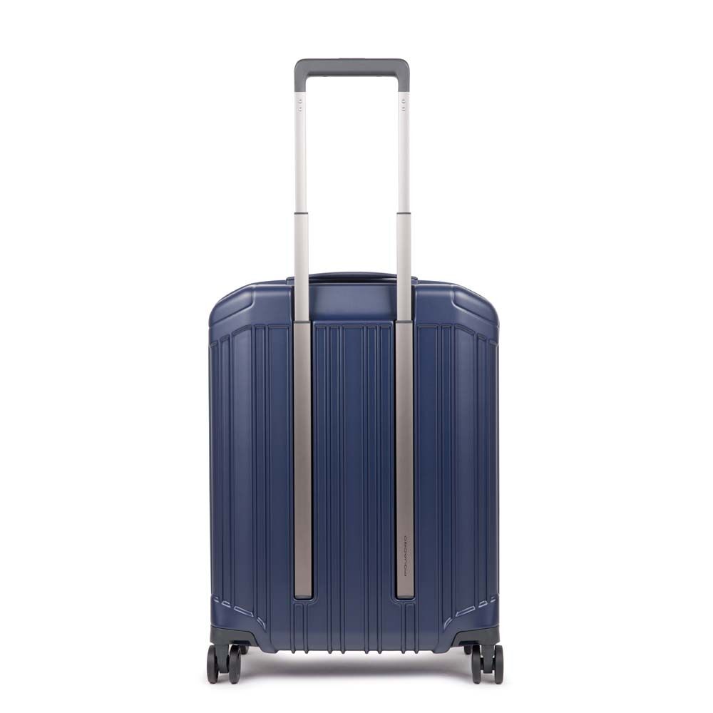 Piquadro PQ-Light Ultra slim Kabinen-Hartschalentrolley matt blue