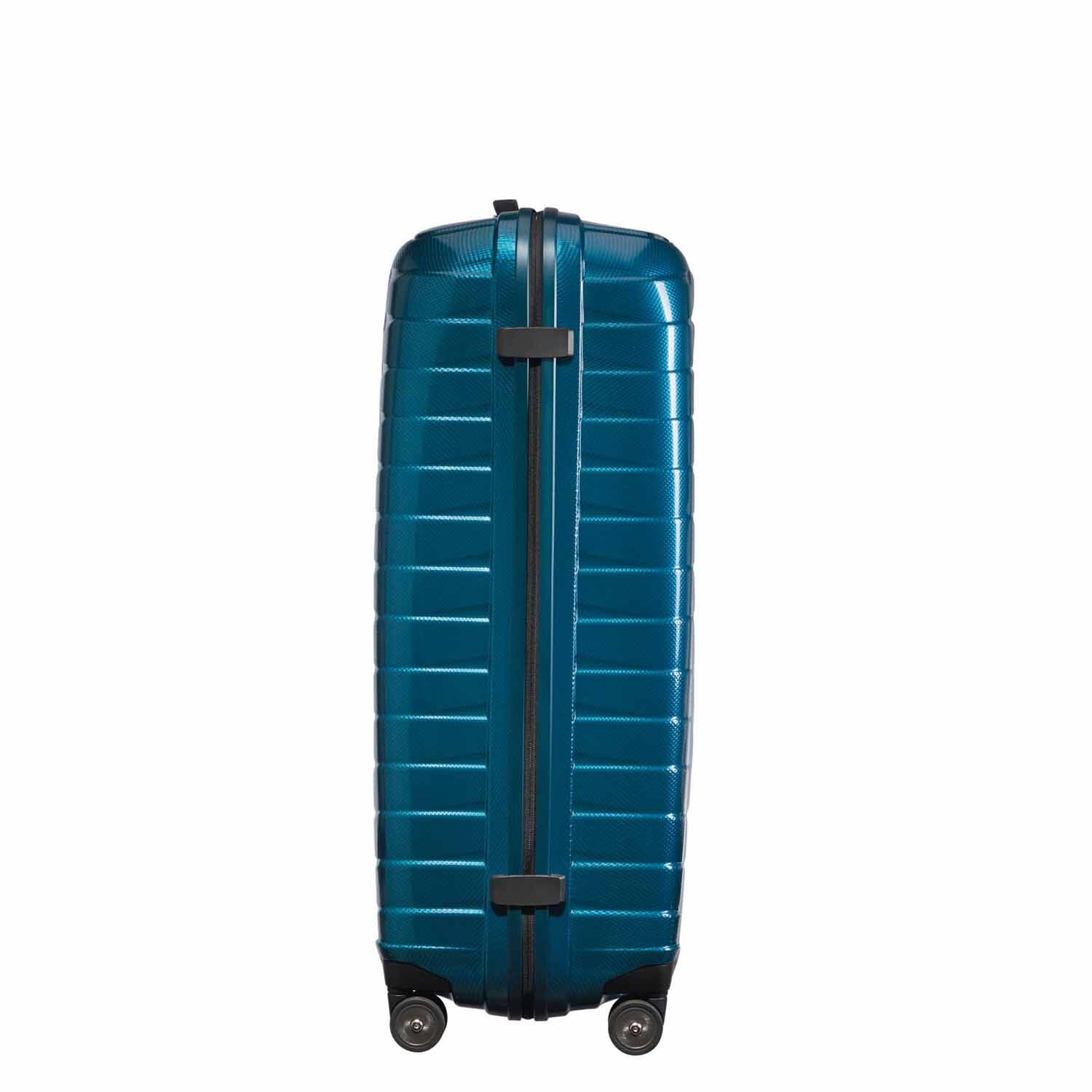 Samsonite Proxis Trolley mit 4 Rollen 81cm + GRATIS HOTELGUTSCHEIN Petrol Blue