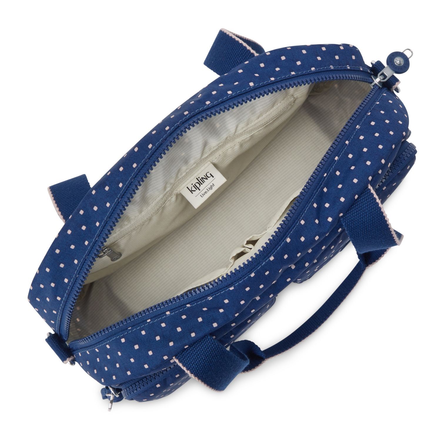Kipling COOL DEFEA Mittelgroße Umhängetasche Soft Dot Blue Kipling COOL DEFEA Mittelgroße Umhängetasche Soft Dot Blue