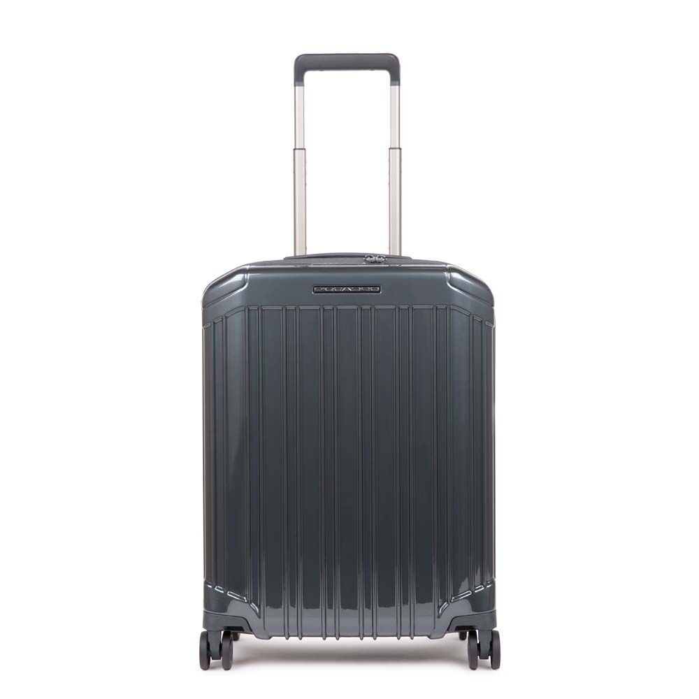 Piquadro PQ-Light Ultra slim Kabinen-Hartschalentrolley schwarz