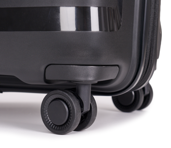 Stratic Straw + Hartschalen-Koffer L, erweiterbar black